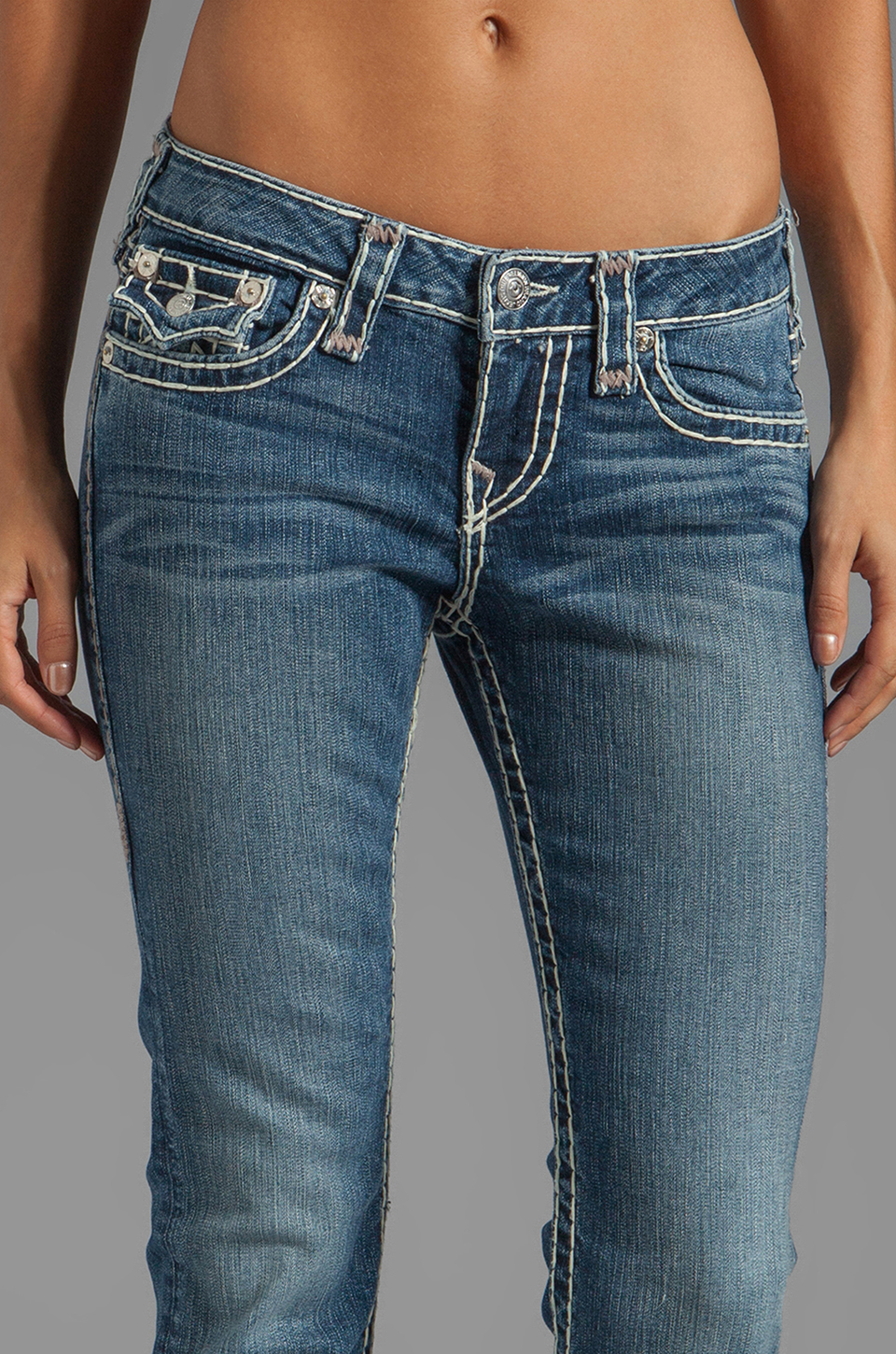 TRUE RELIGION Becky Super T Bootcut in Dewey Ave in Blue | Lyst