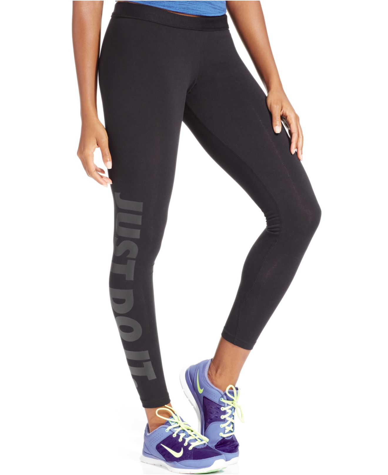 Nike Leg-a-see Dri-fit Just Do It Leggings in Black | Lyst