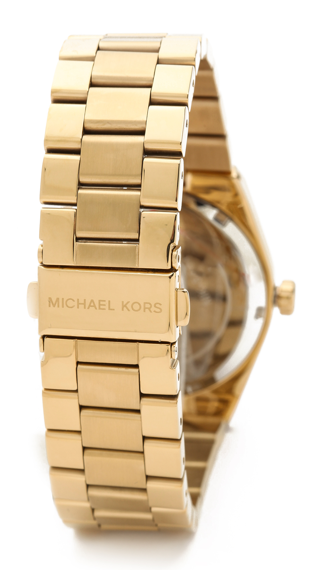 Michael Kors Vintage Glam Brooks Watch in Blue/Gold (Metallic) | Lyst