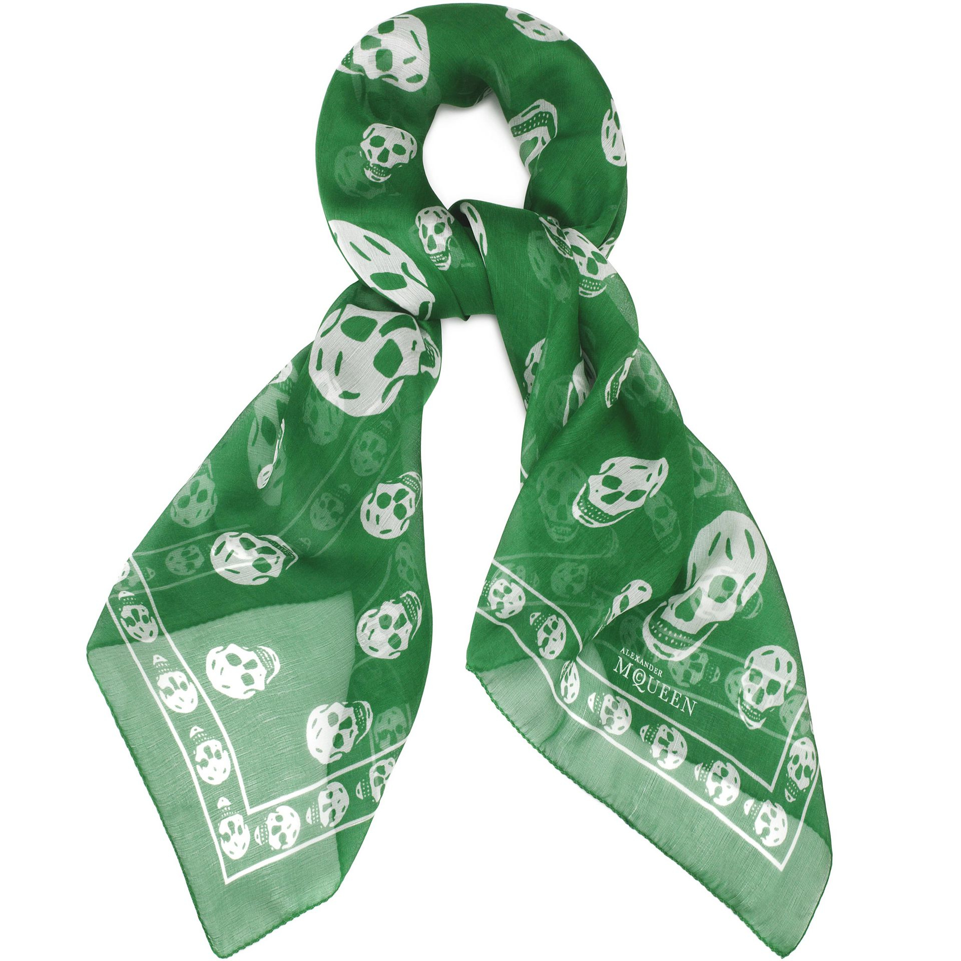 green alexander mcqueen scarf