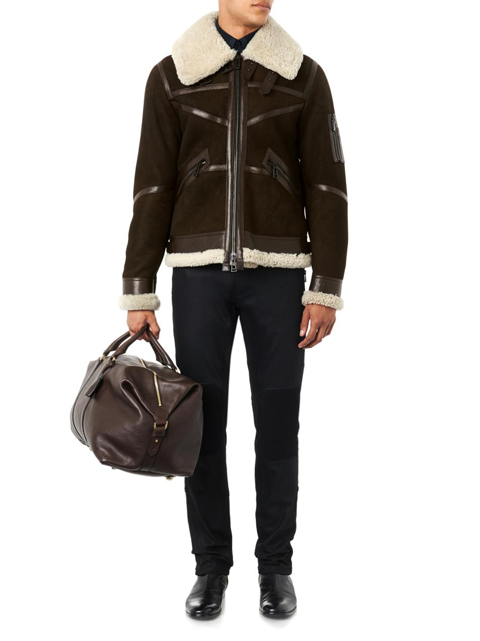 belstaff shearling jacket