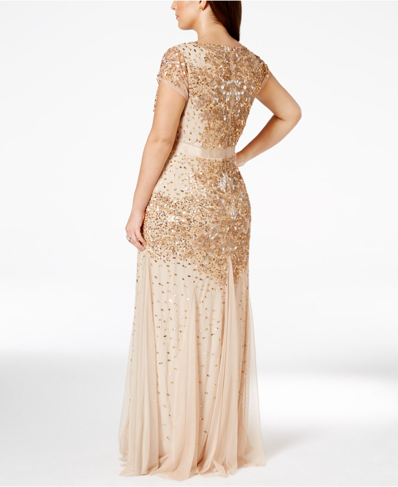 embellished plus size dress