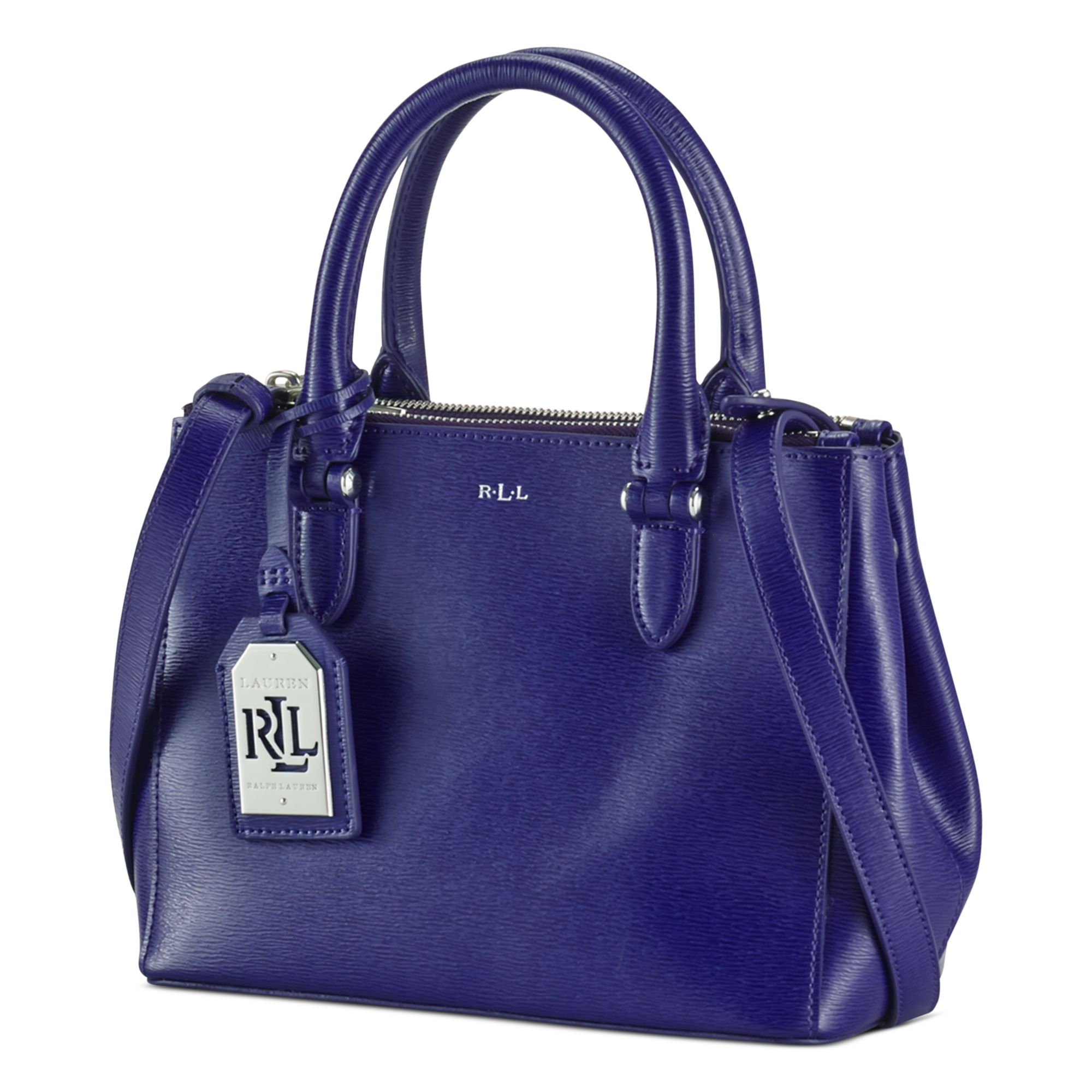 Lyst Lauren By Ralph Lauren Newbury Mini Double Zip Satchel in Blue