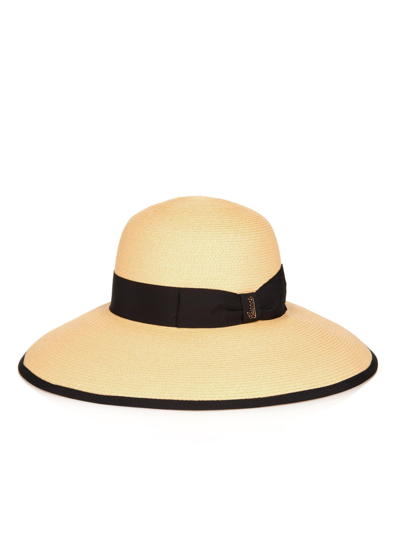 gucci wide brim straw hat