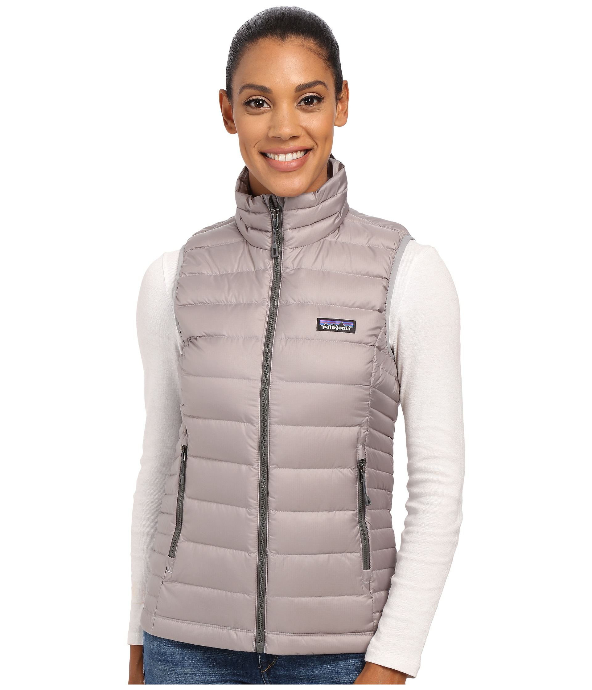 Patagonia Synthetic Down Sweater Vest in Gray - Lyst