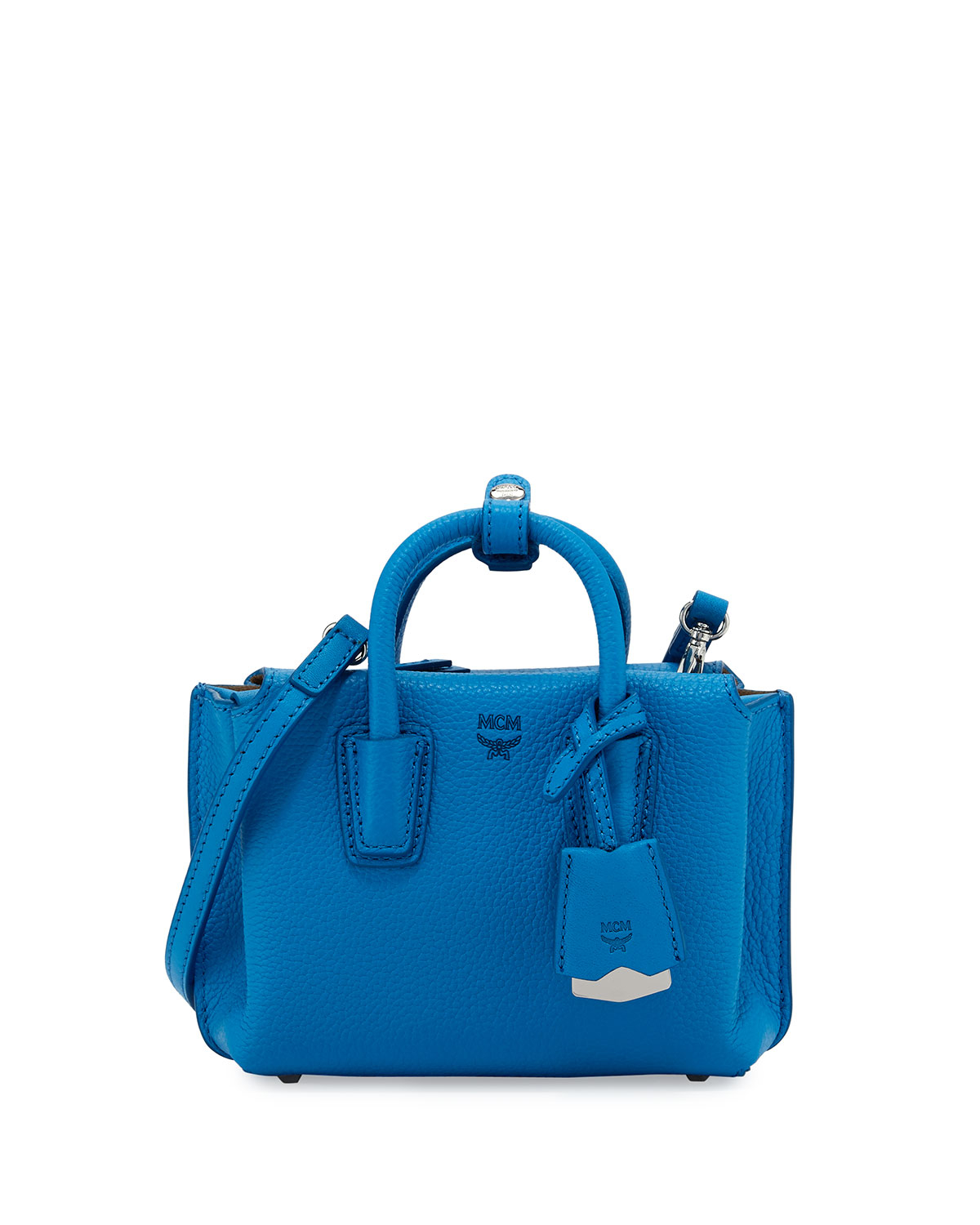 Mcm Milla X-mini Leather Tote Bag in Blue | Lyst