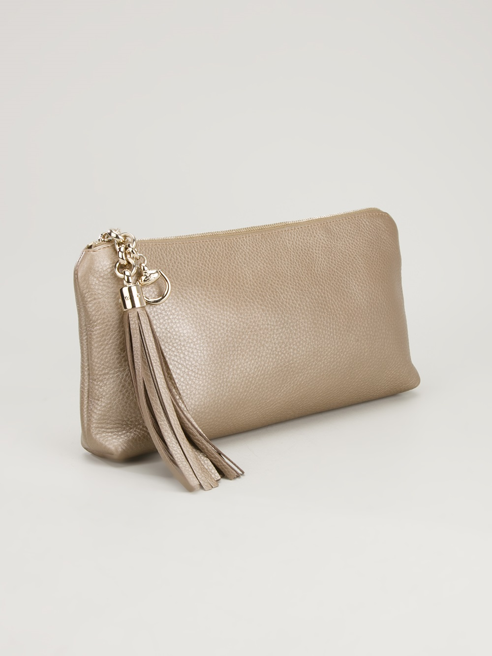 gucci clutch with tassel