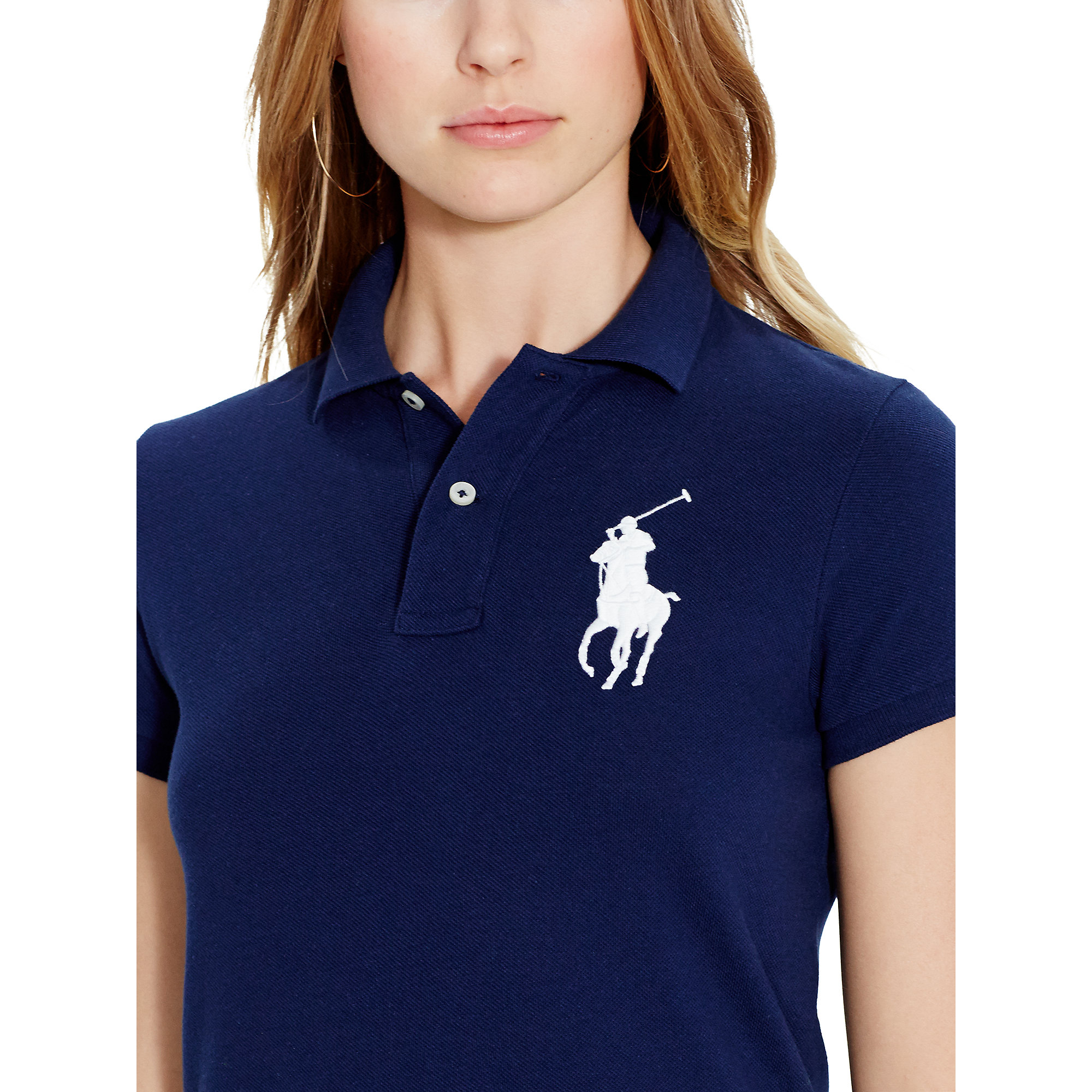 Polo Ralph Lauren Big Pony Mini Shirtdress in Navy (Blue) | Lyst