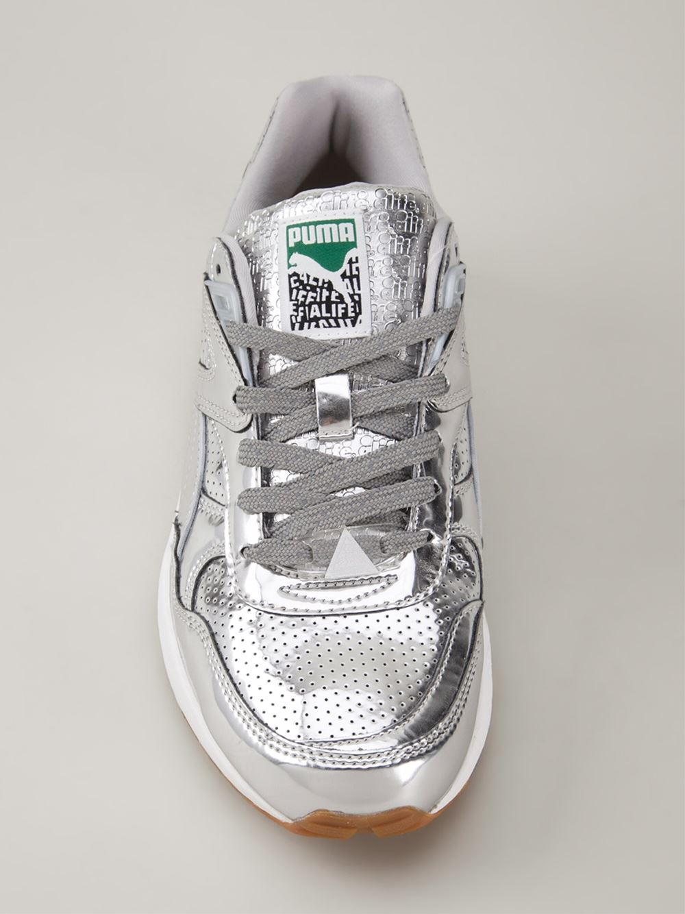PUMA Metallic 'Trinomic' Sneakers - Lyst