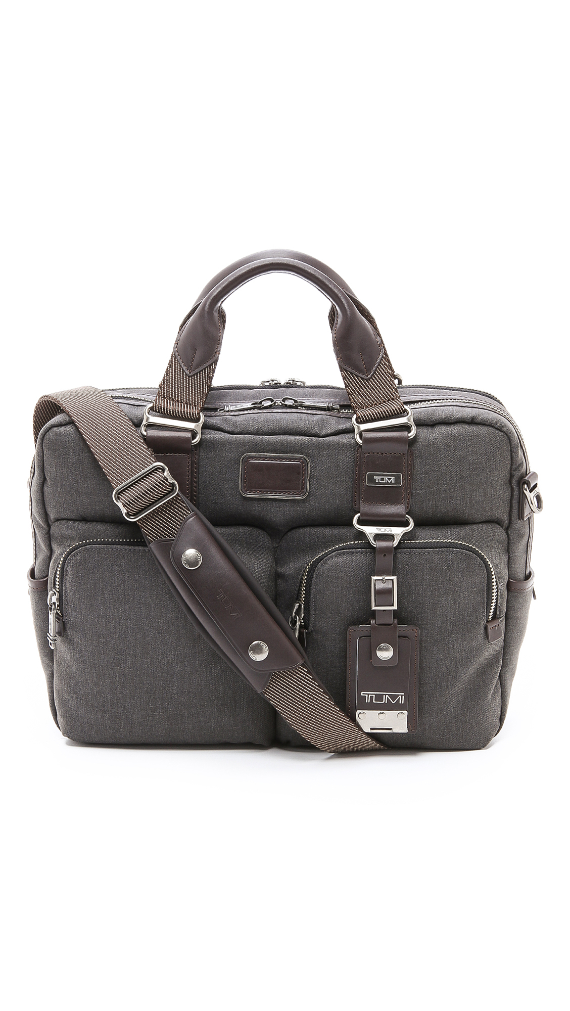 Tumi Andersen Slim Commuter Briefcase in Gray for Men Lyst