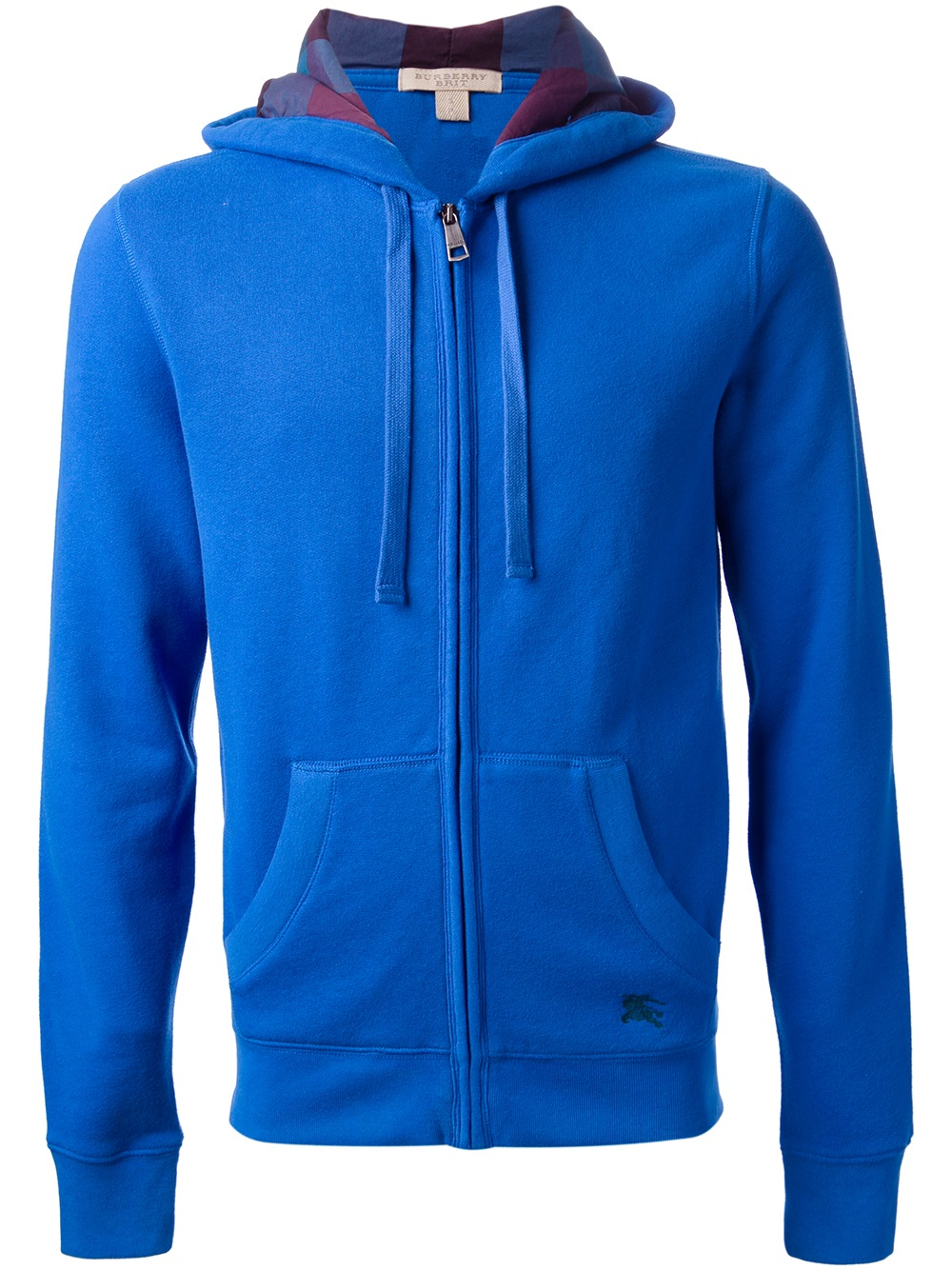 burberry hoodie mens blue