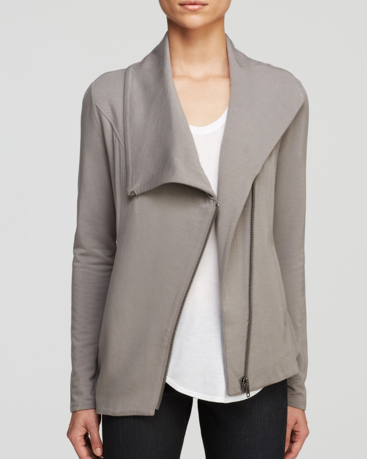 asymmetrical zip jacket