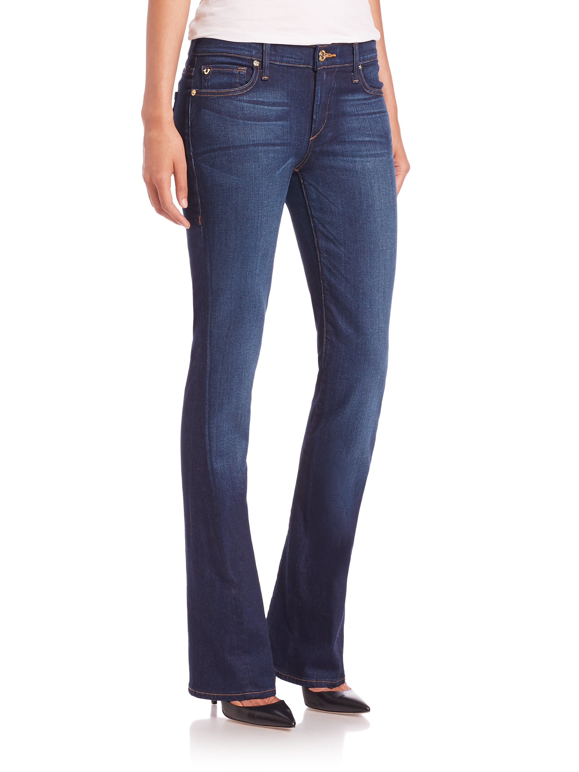 True Religion Becca Mid-rise Bootcut Jeans in Blue - Lyst
