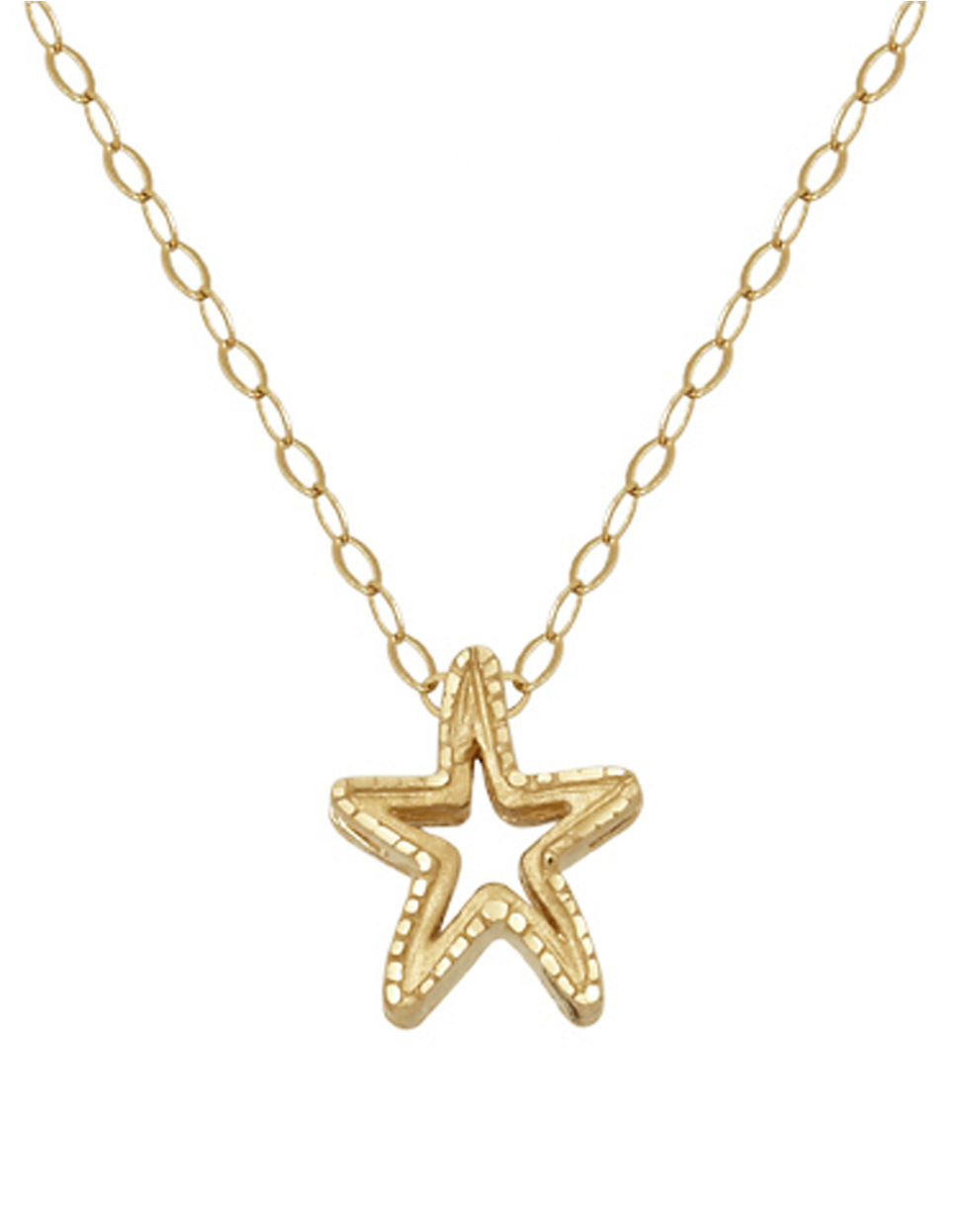 Lord + Taylor 14k Yellow Gold Starfish Charm Necklace in