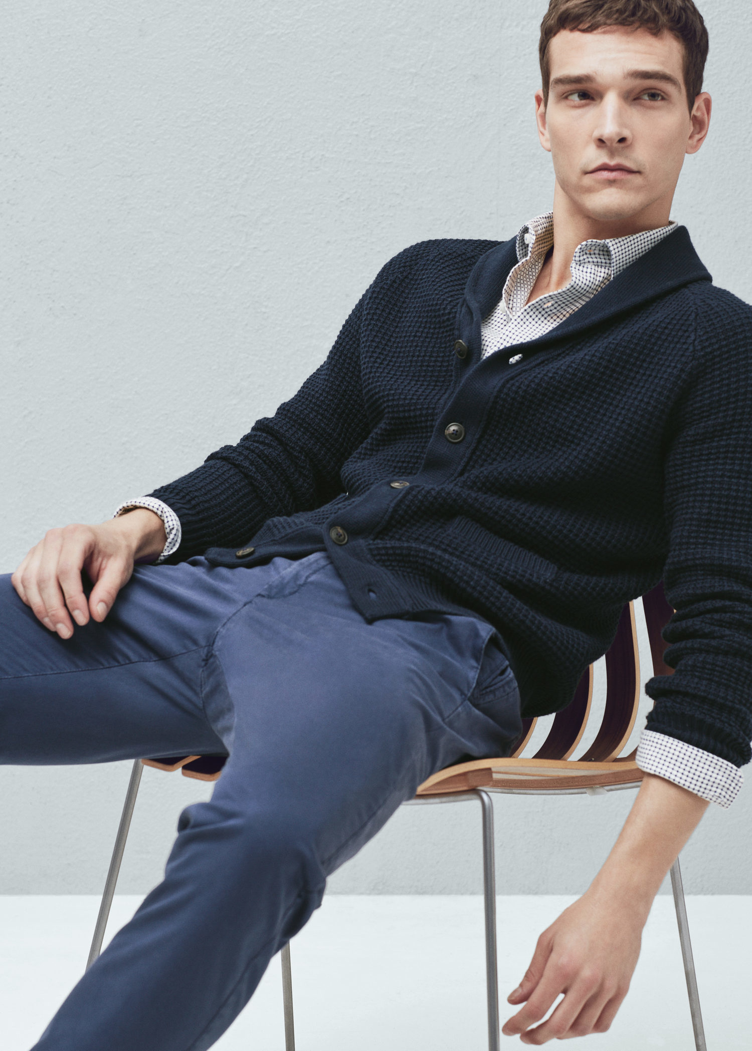 mango mens cardigan