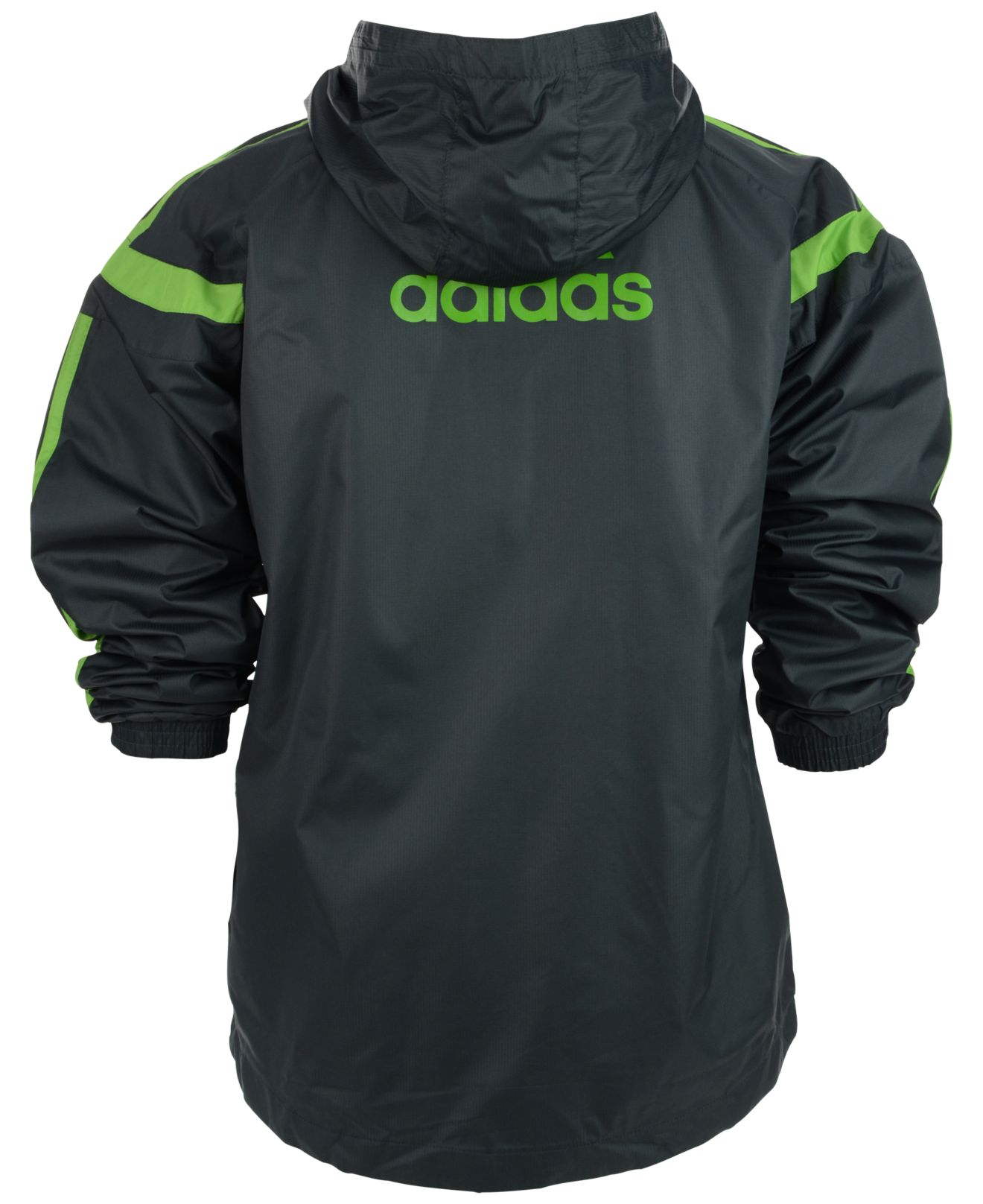adidas Kids Seattle Sounders Fc Rain Jacket in Charcoal/Green (Green