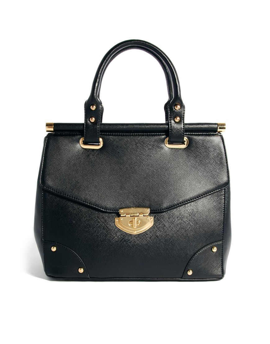 Dune Laura Structured Bag in Black Lyst