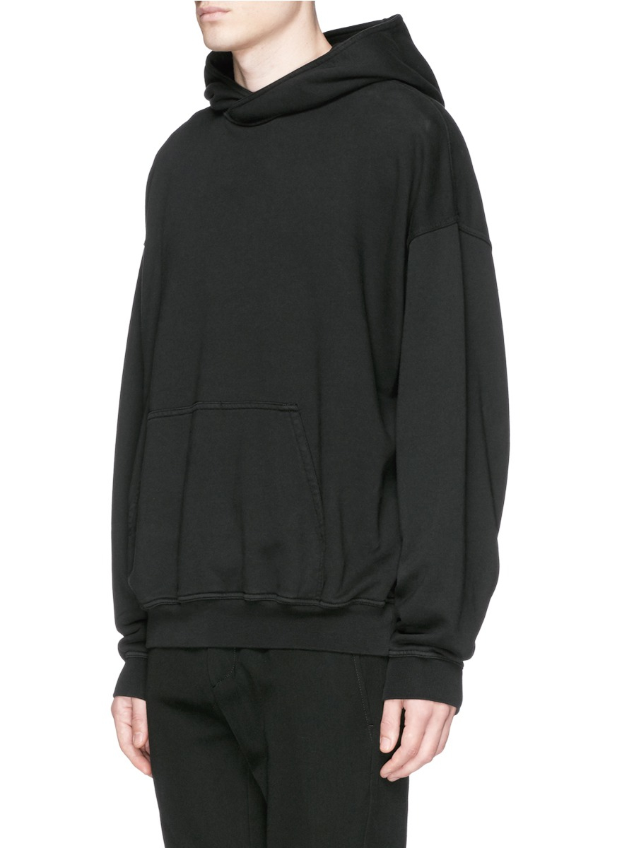 french terry cotton hoodie