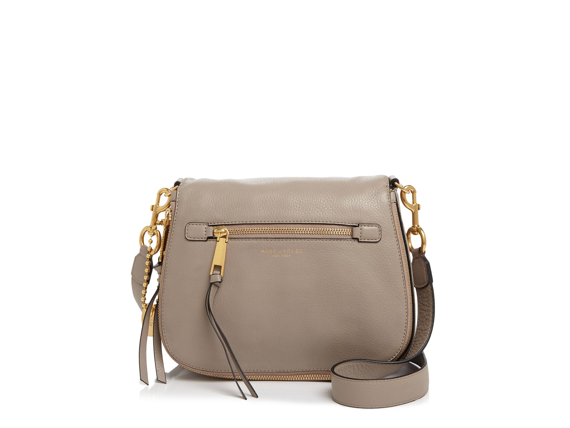 Lyst - Marc Jacobs Recruit Saddle Bag in Gray