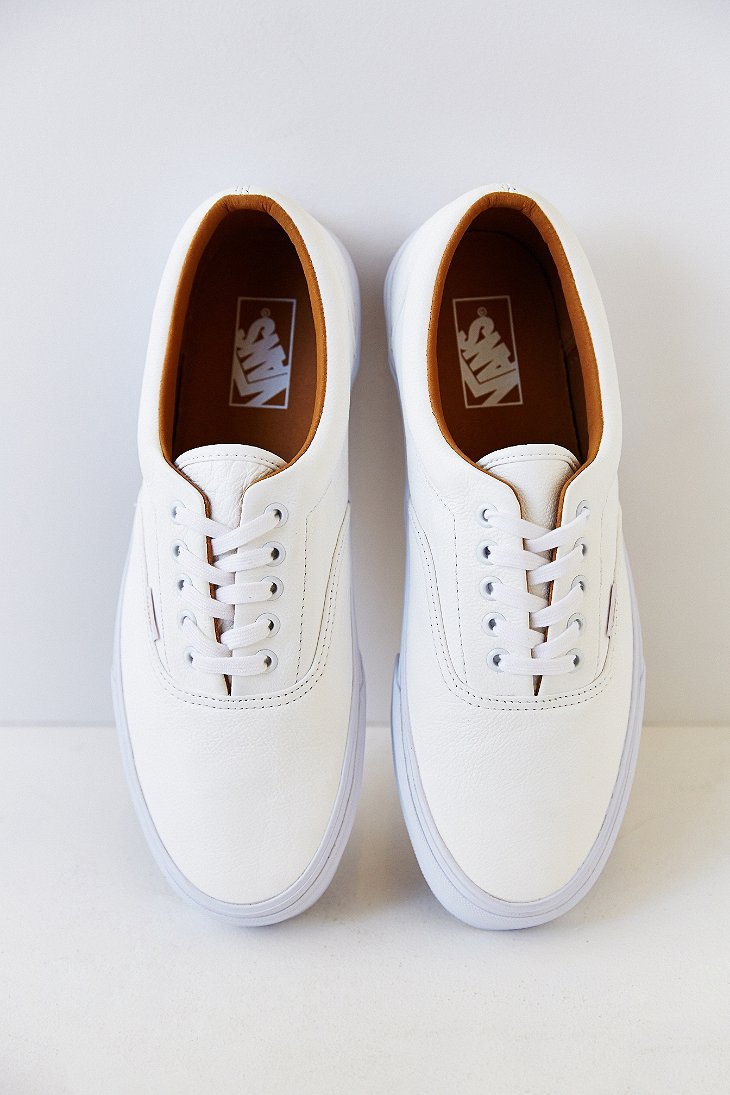 Vans Era Premium Leather Men'S Sneaker in White for Men | Lyst