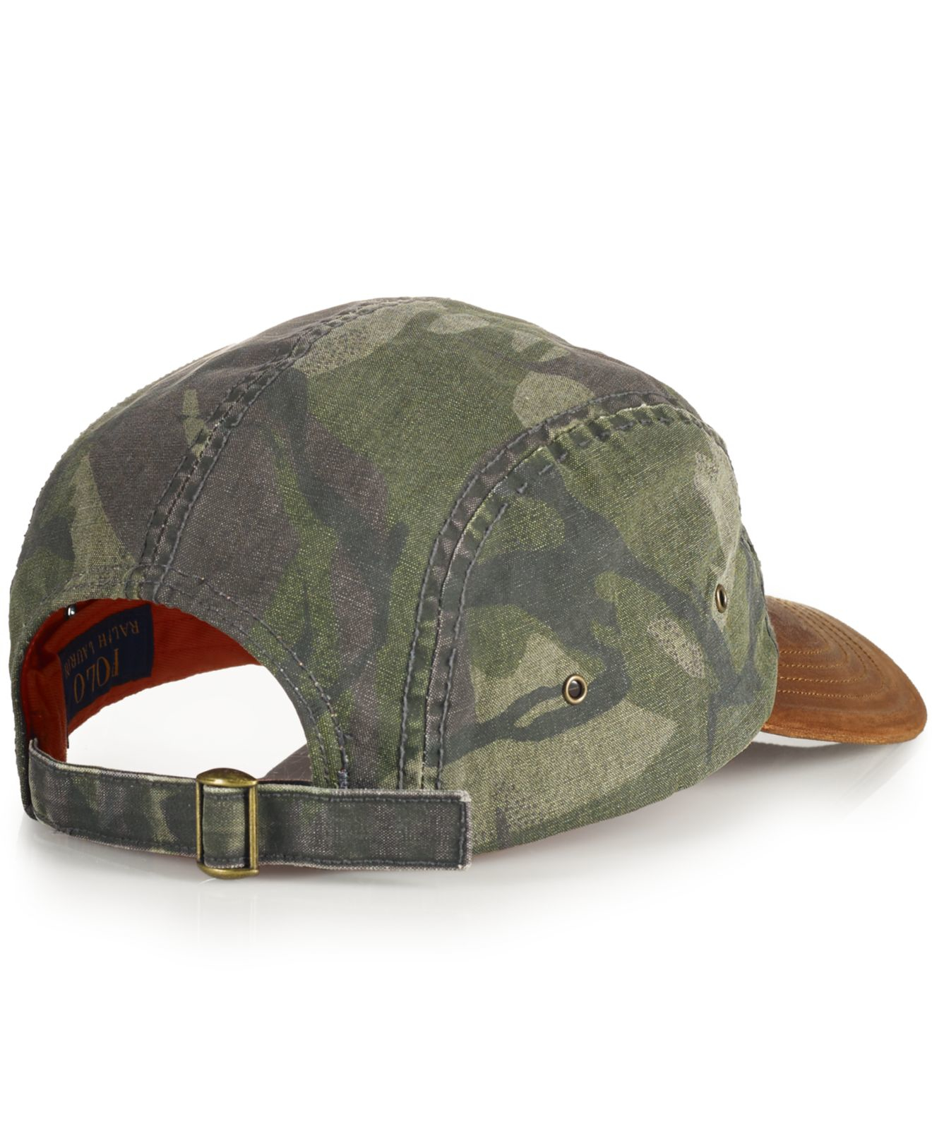 Polo Ralph Lauren Oilcloth Camp Hat in Brown for Men - Lyst