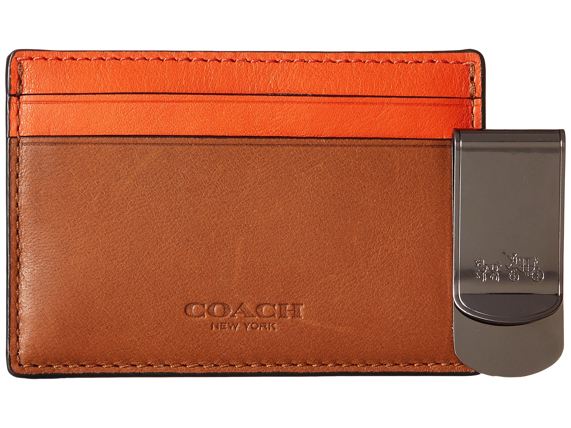 Coach Card case with logo, Men's Accessories