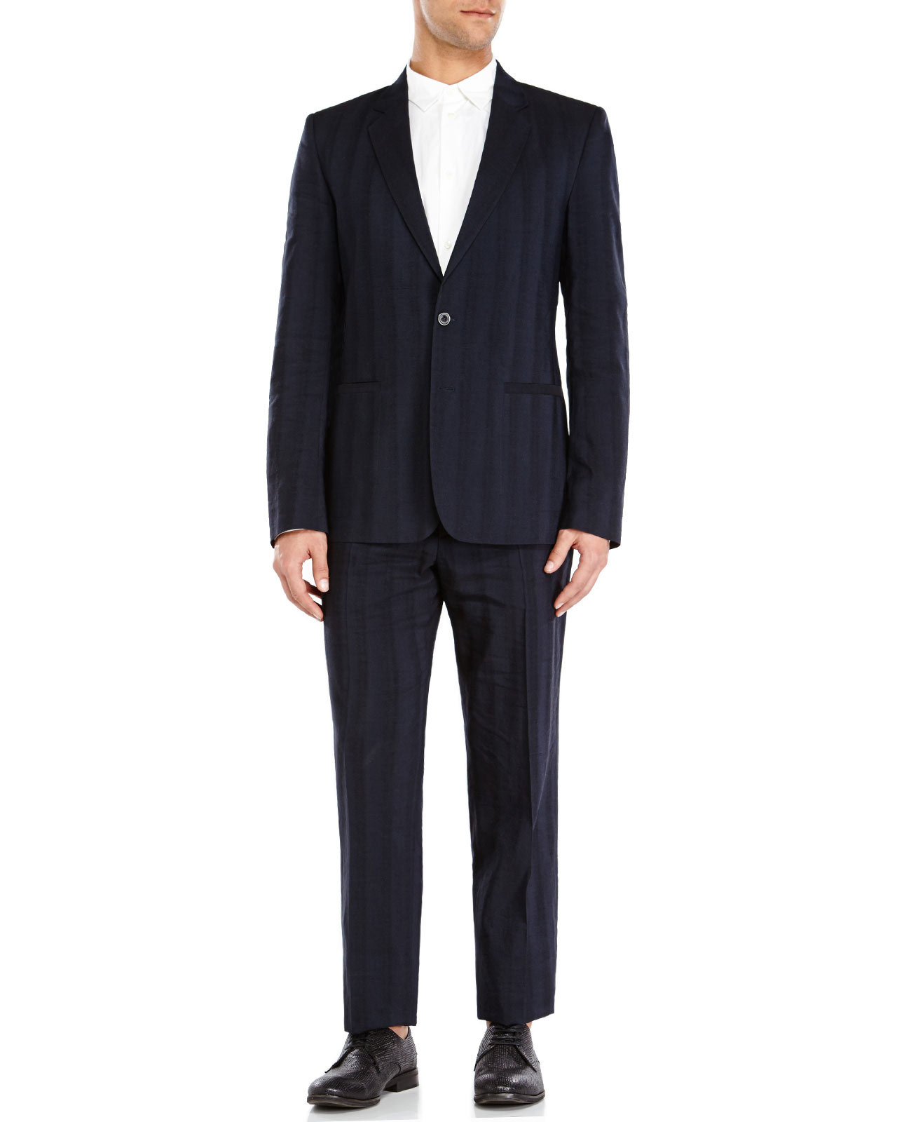 Maison margiela Navy Two-Button Suit in Blue for Men (Navy) | Lyst