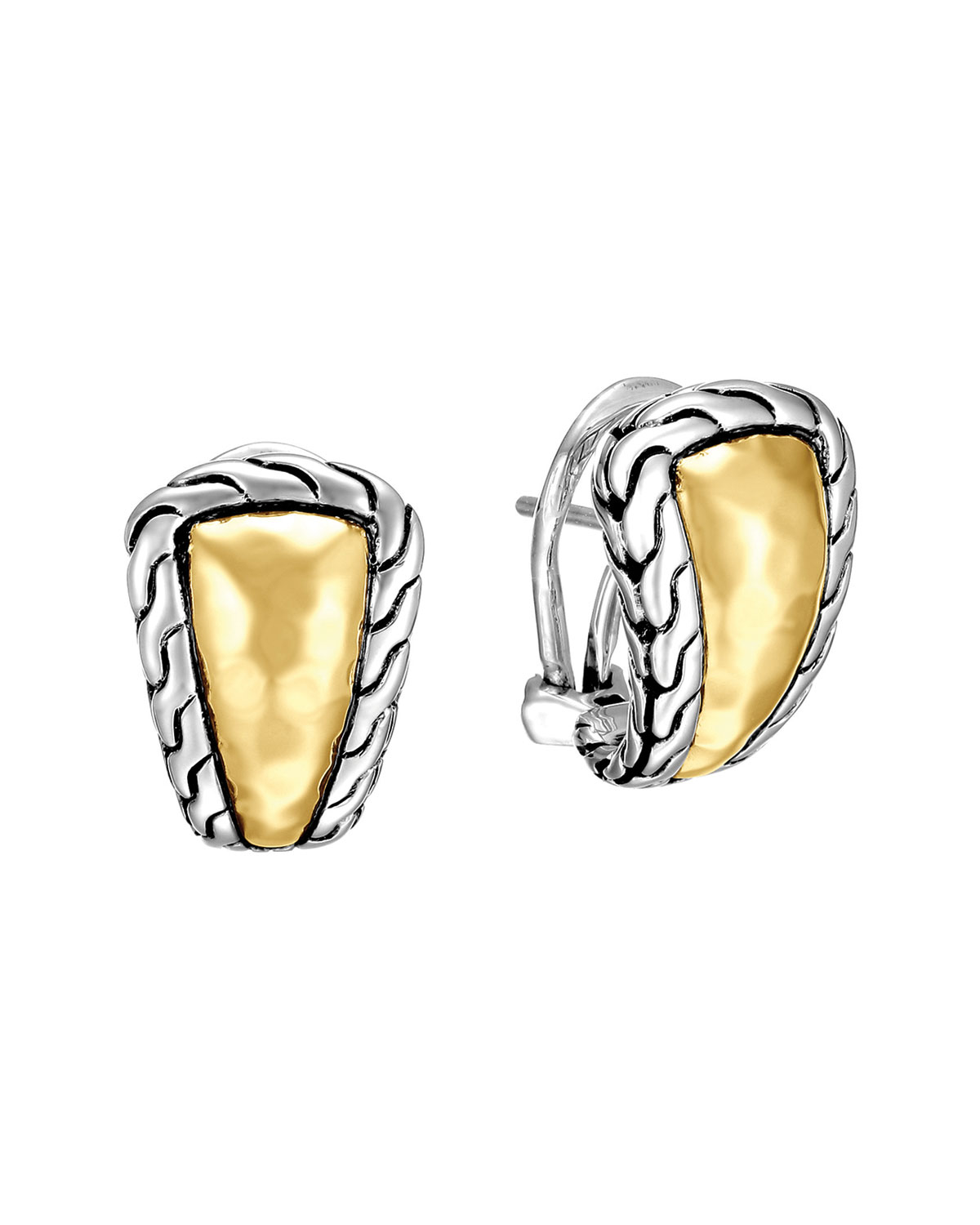 Lyst John Hardy Clic Chain Palu Silver Gold Shrimp Earrings In Gallery