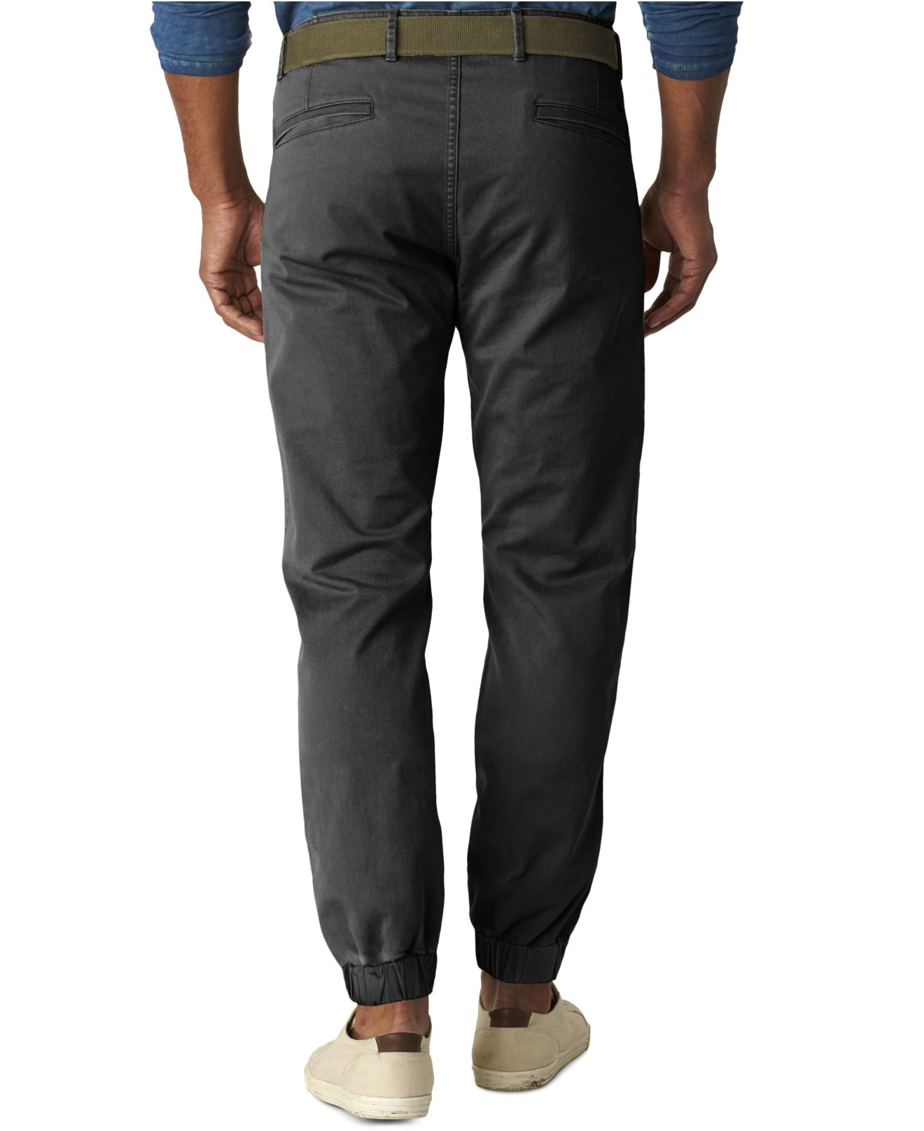 Lyst - Dockers Alpha Slim-fit Jogger Pants in Black for Men