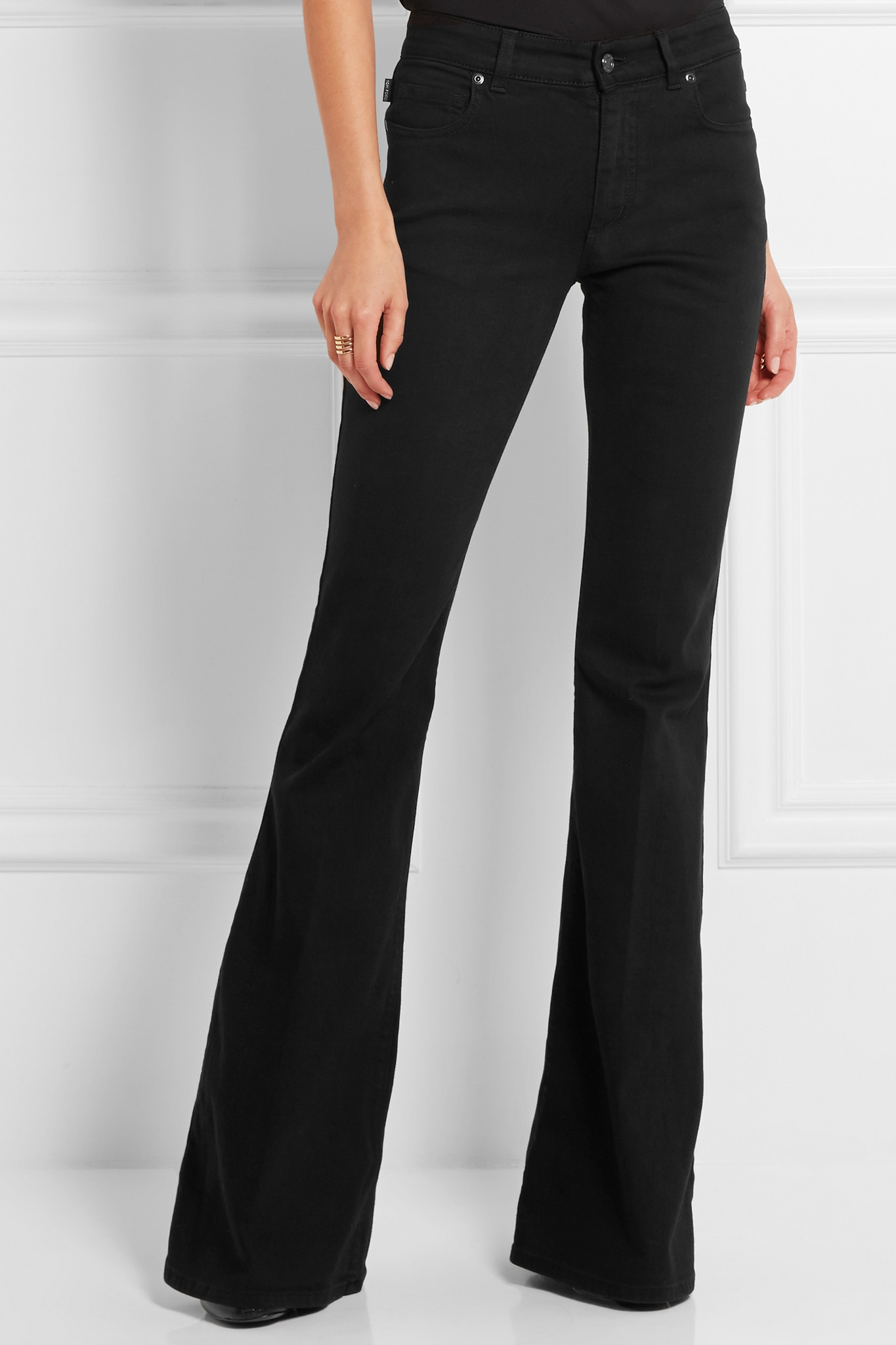 Tom Ford Denim High-rise Flared Jeans in Black - Lyst