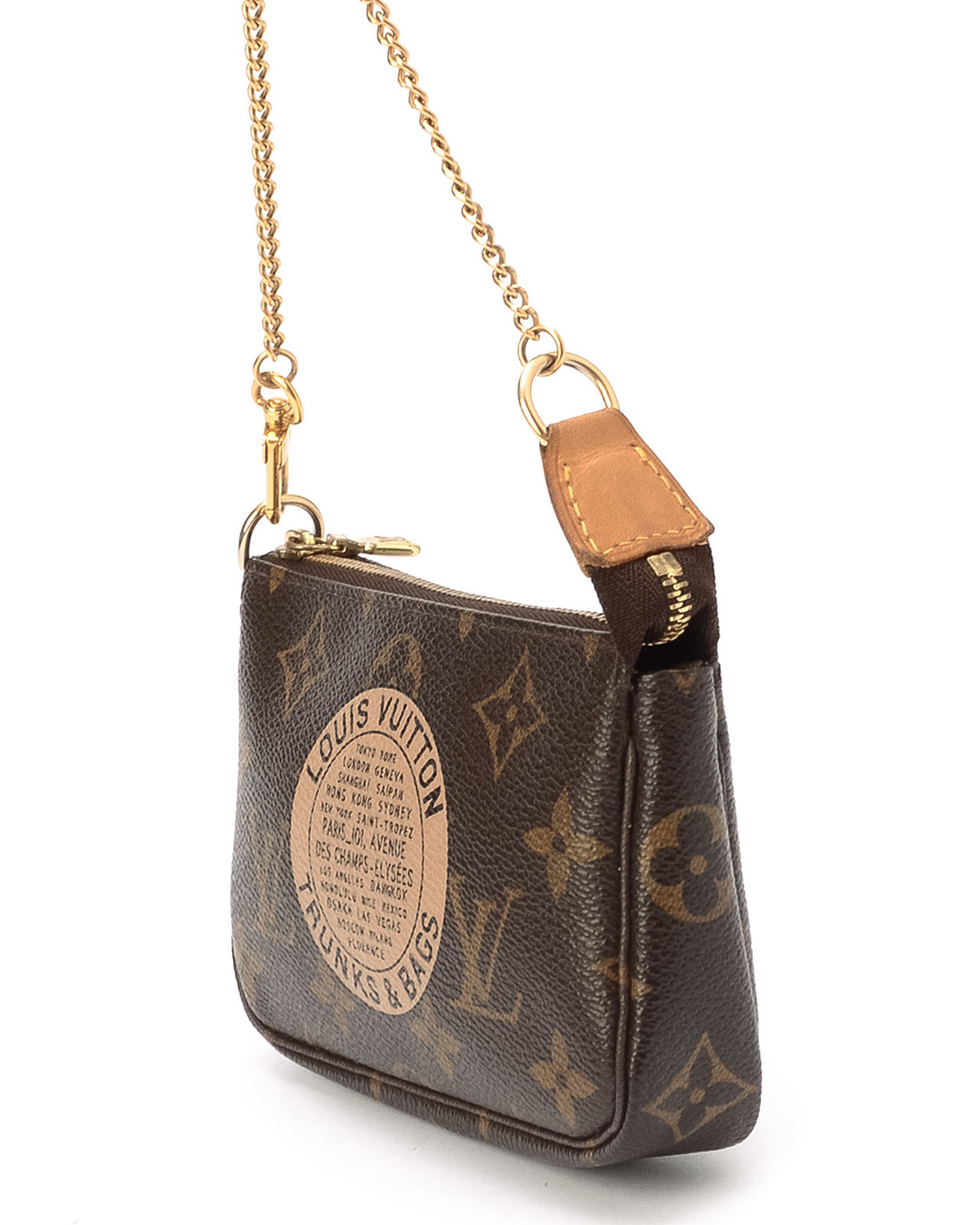 Lyst - Louis Vuitton Monogram Mini Accessories Pouch in Brown