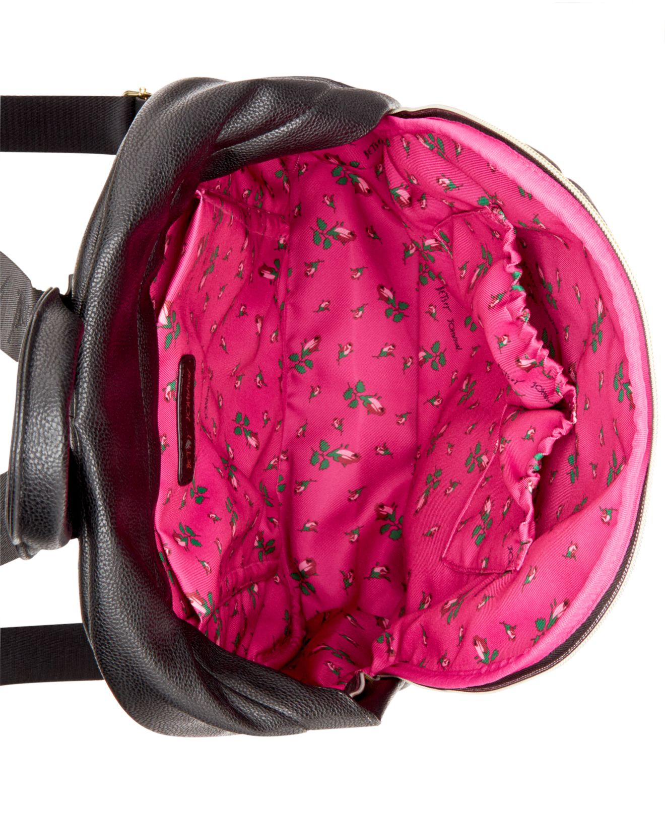Betsey Johnson Macy's Exclusive Quilted Backpack in Black - Lyst