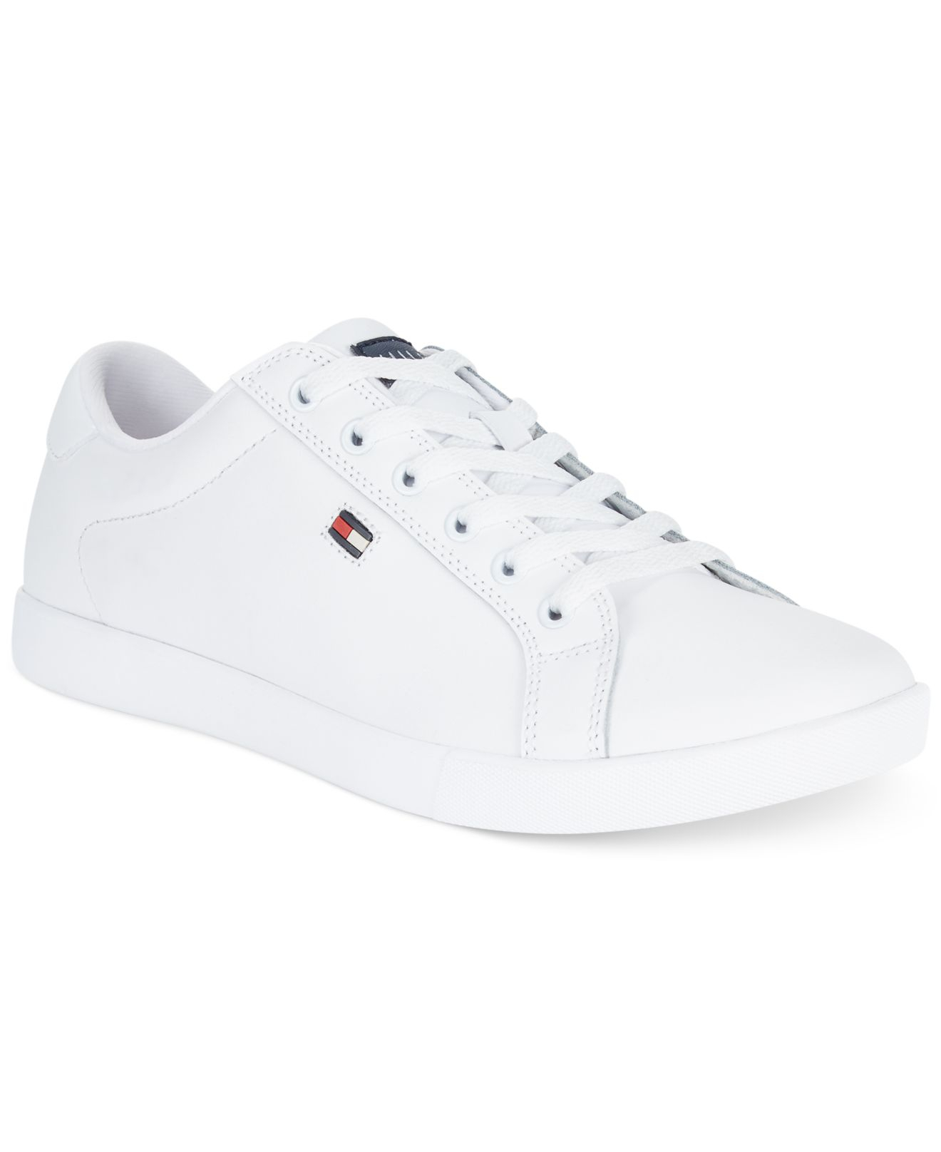 Tommy Hilfiger Synthetic Flag Sneakers in White for Men - Lyst