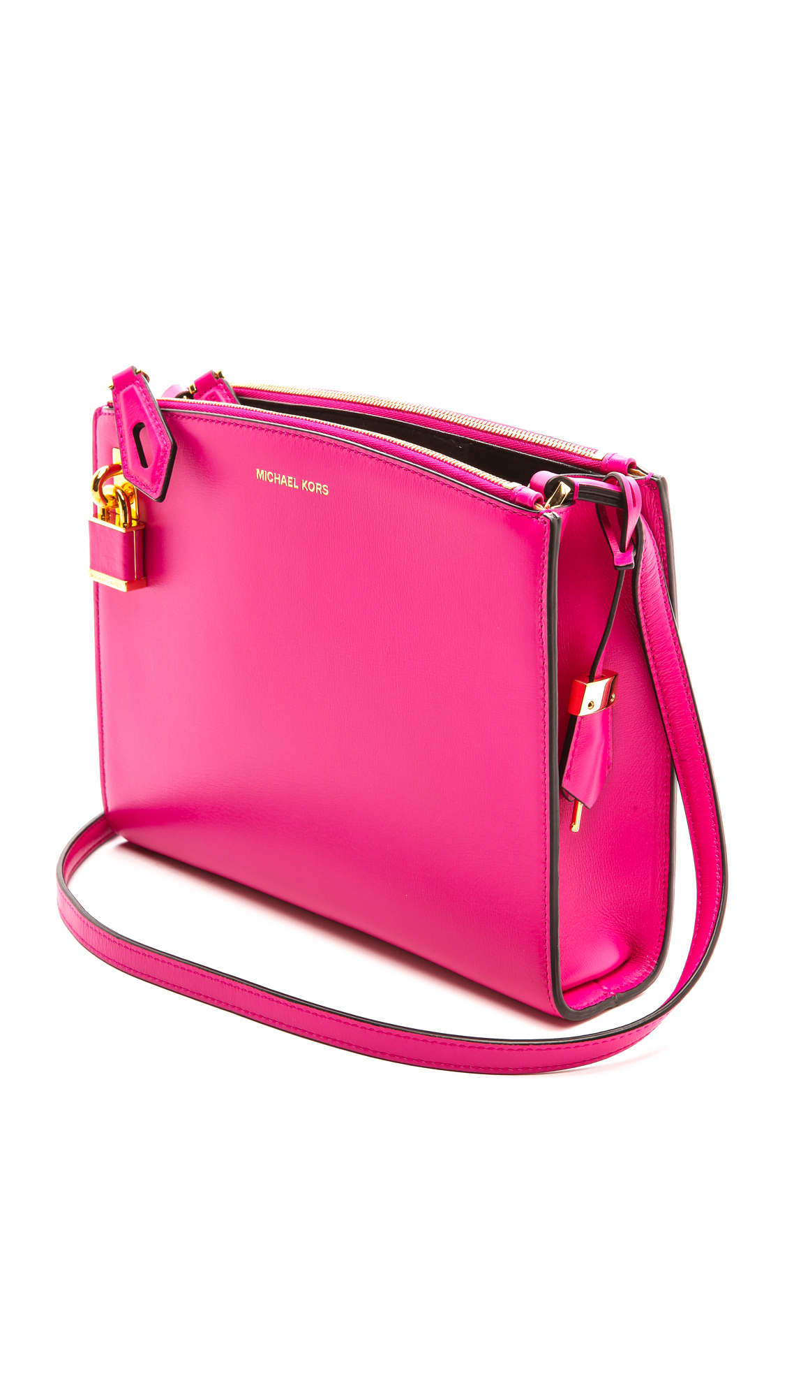 Michael Kors Casey Small Crossbody Bag Fuchsia in Purple - Lyst