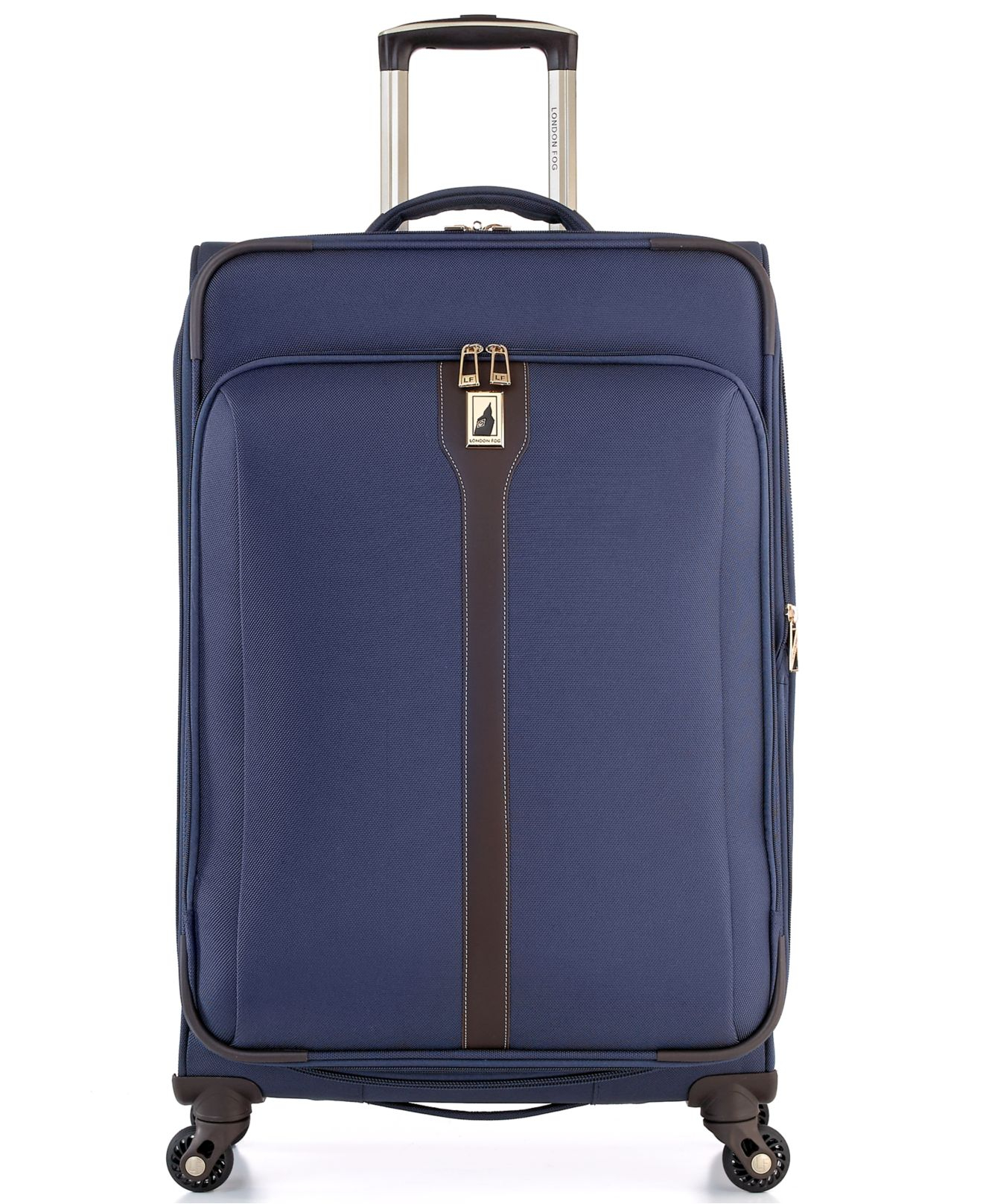 London fog Westminster 21" Carry On Expandable Spinner Suitcase in Blue