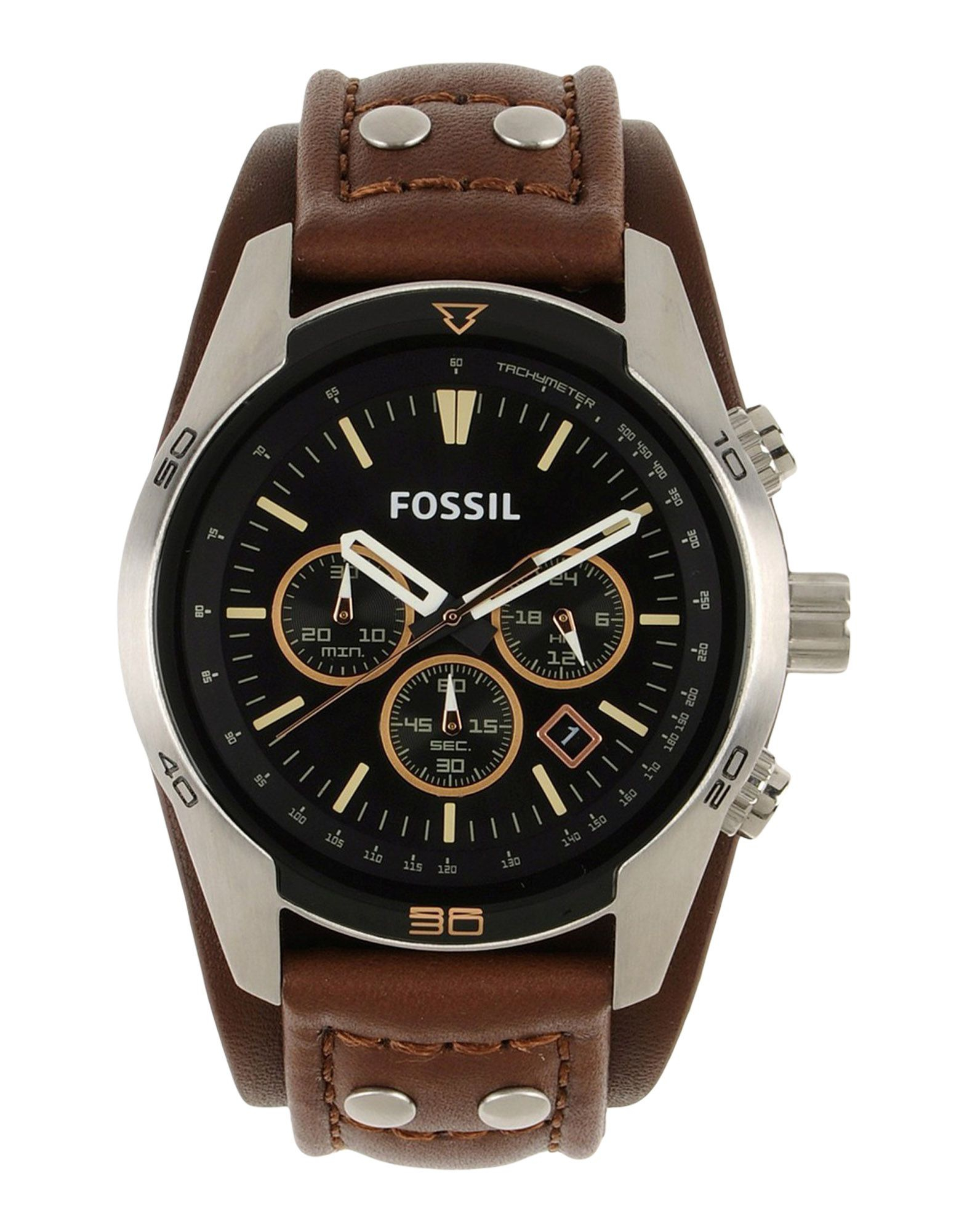 Fossil Wrist Watch in Black for Men | Lyst