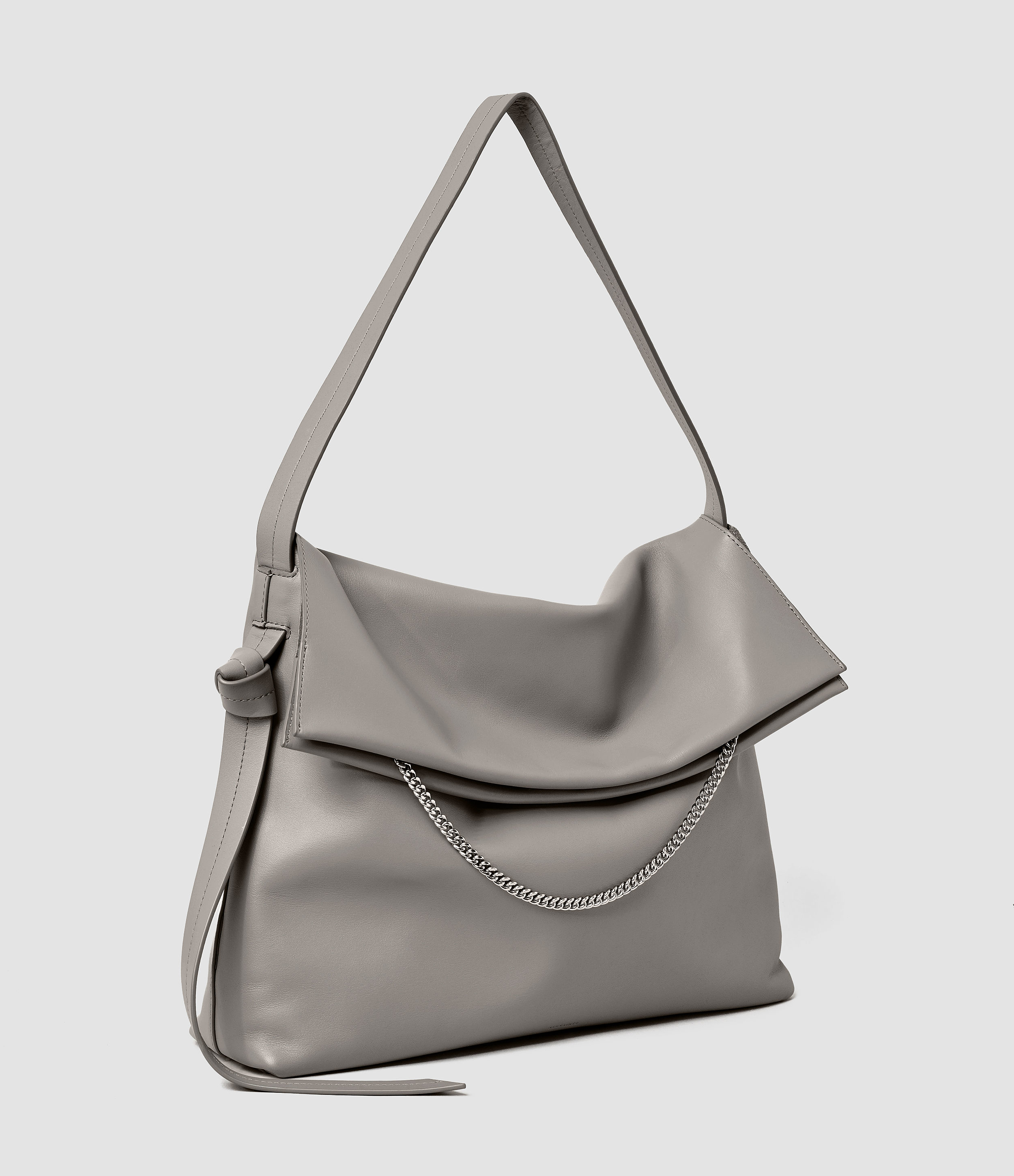 Lyst Allsaints Lafayette Large Shoulder Bag In Gray Gallery