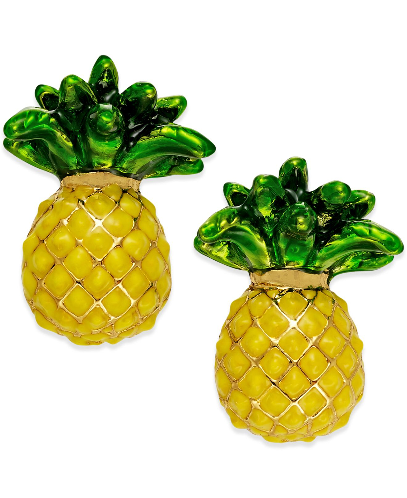 pineapple earrings kate spade