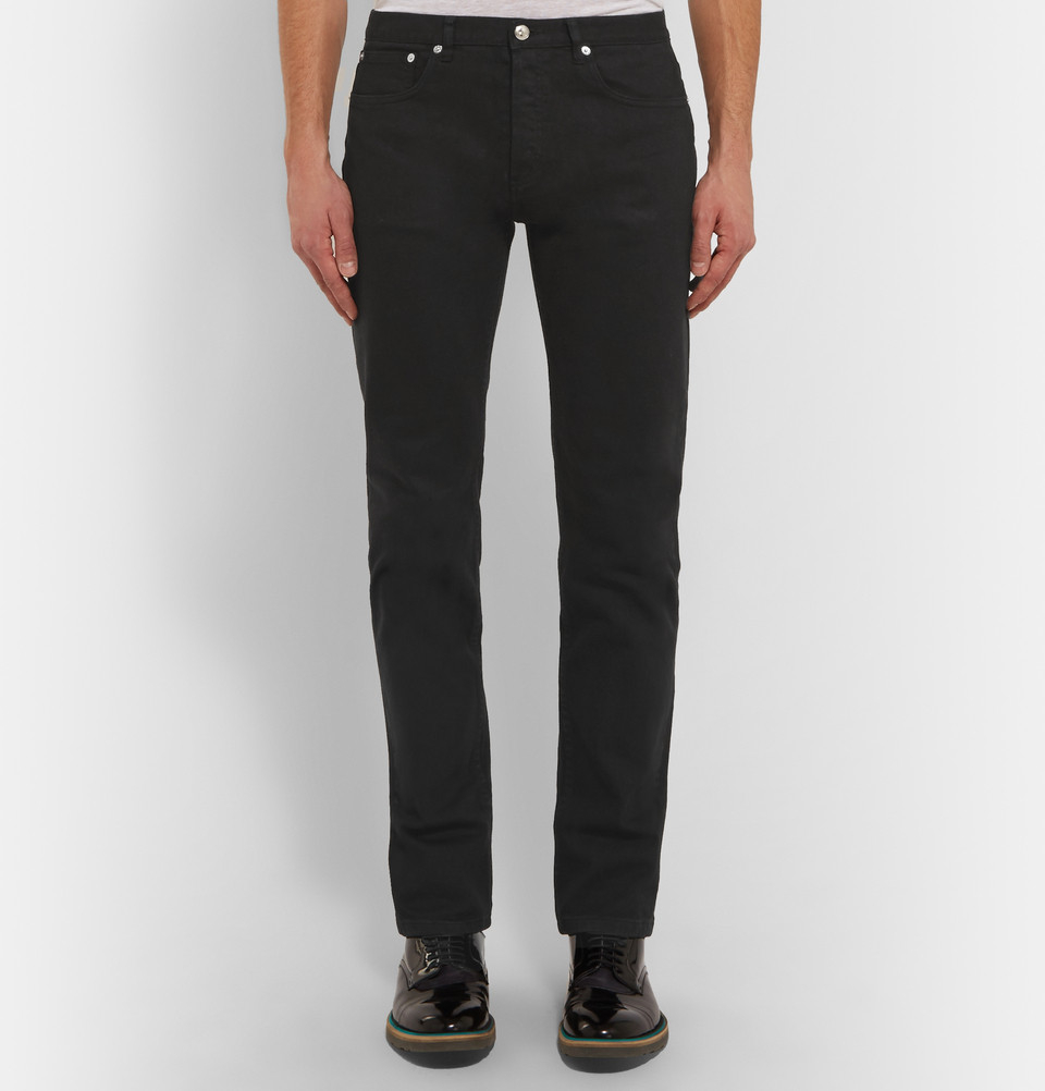 apc black selvedge denim