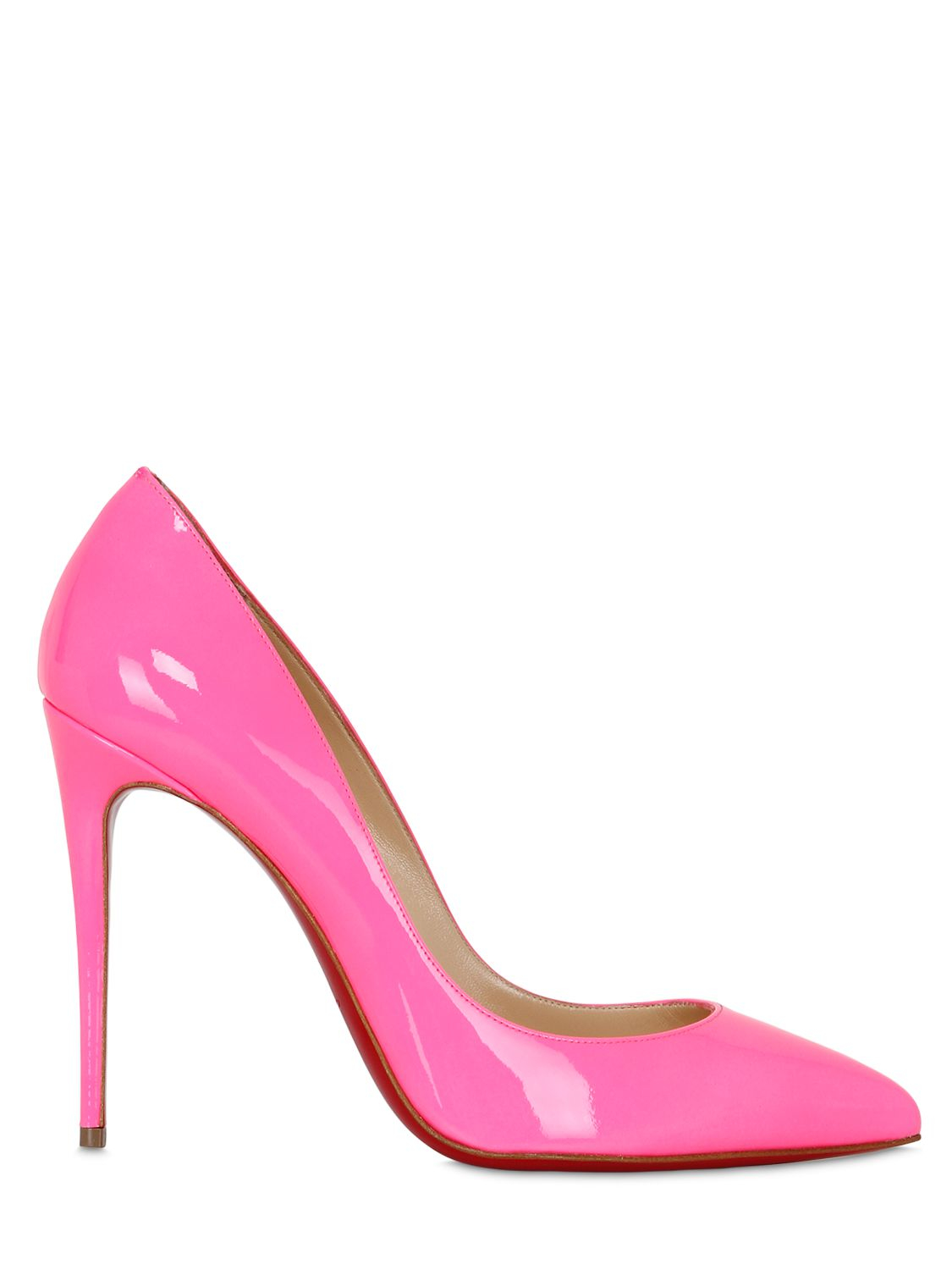 Christian louboutin Pigalle Follies Patent Leather Pumps in Pink ...  