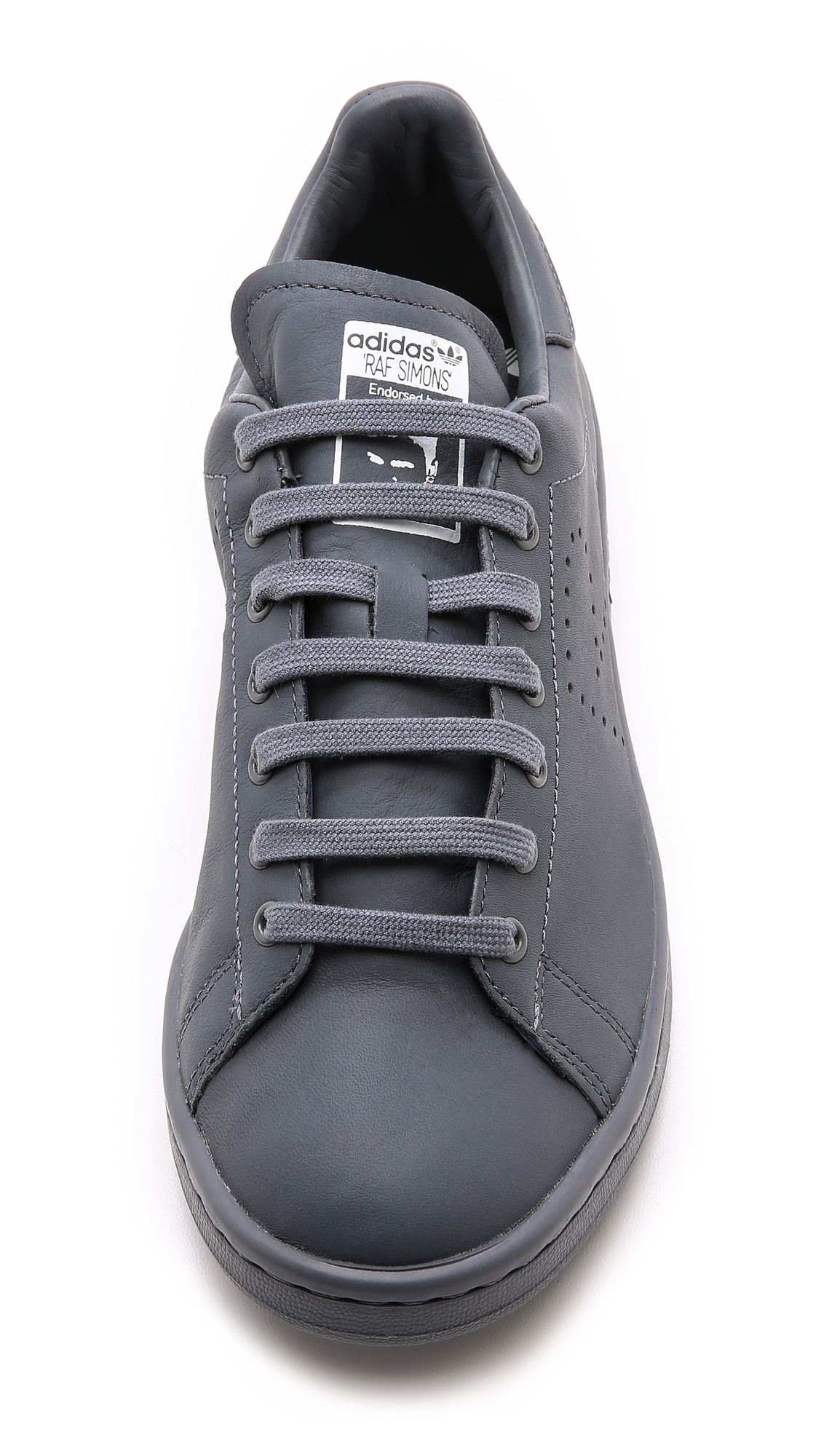 adidas By Raf Simons Stan Smith Leather Sneakers in Gray | Lyst
