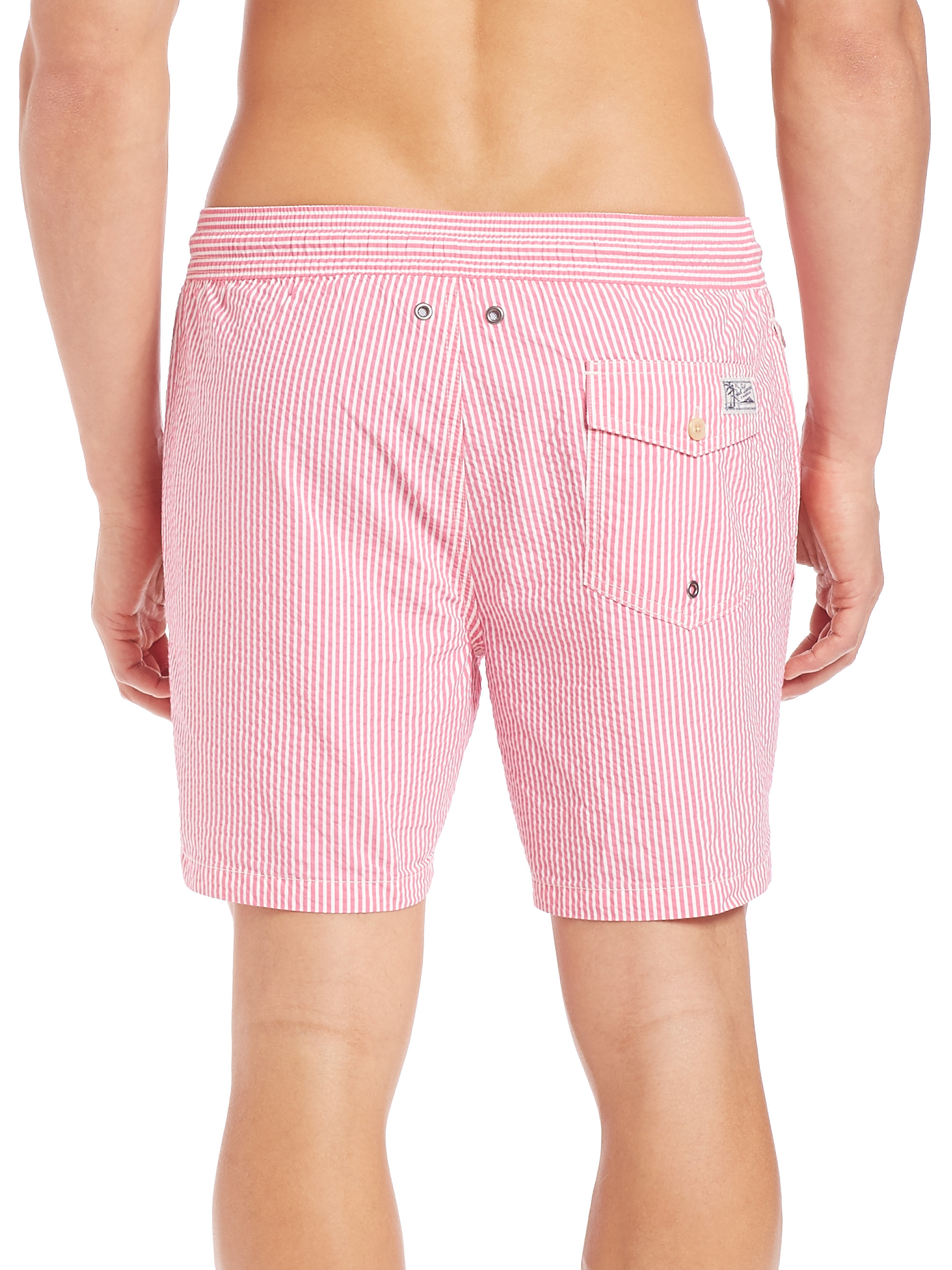 ralph lauren traveller swim shorts pink
