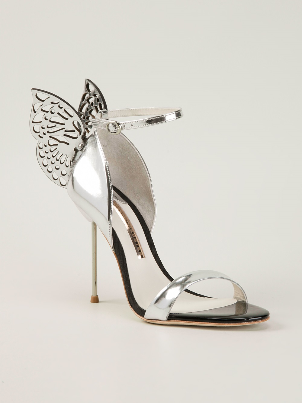 silver butterfly sandals