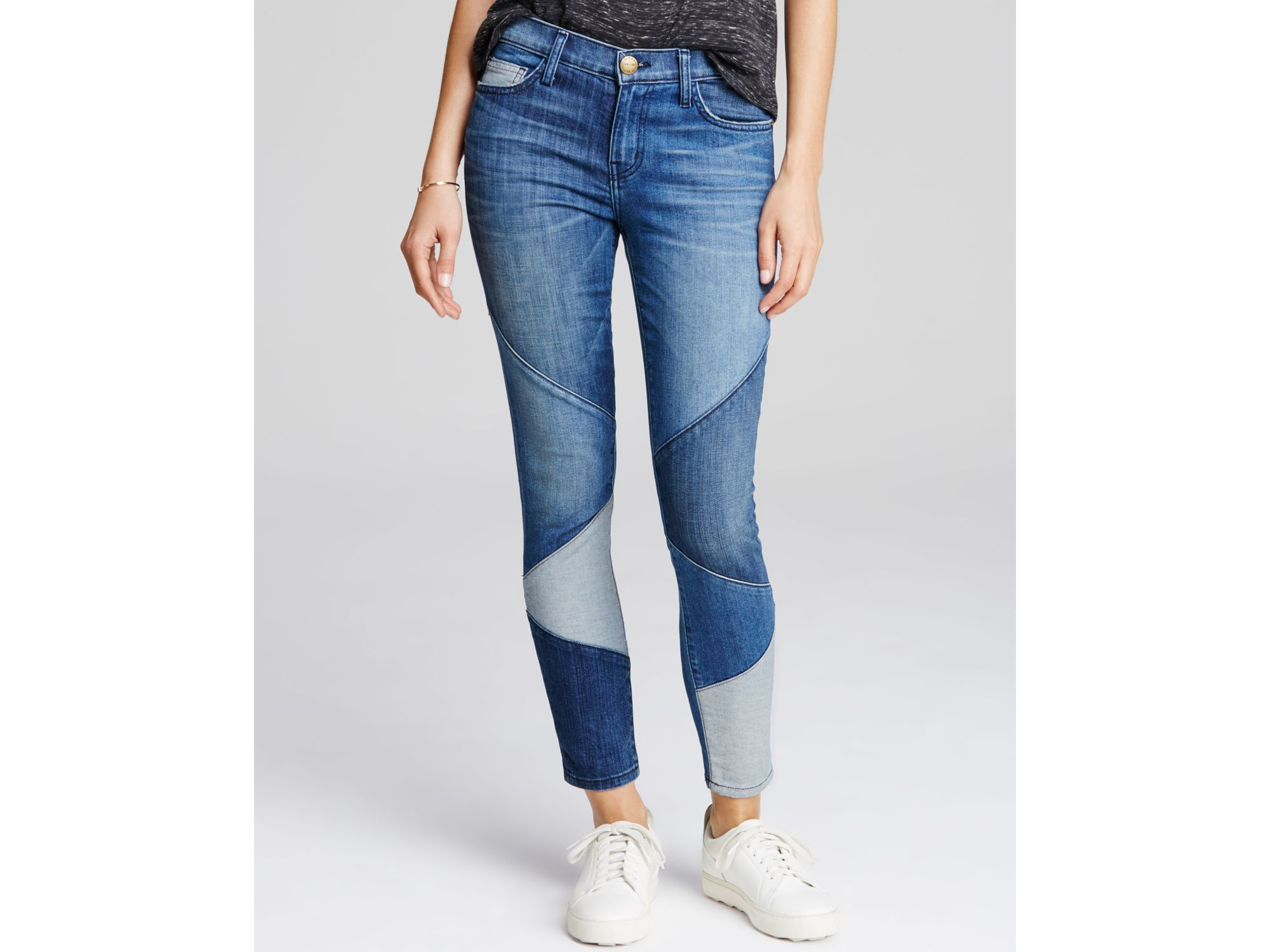 current elliott patchwork jeans