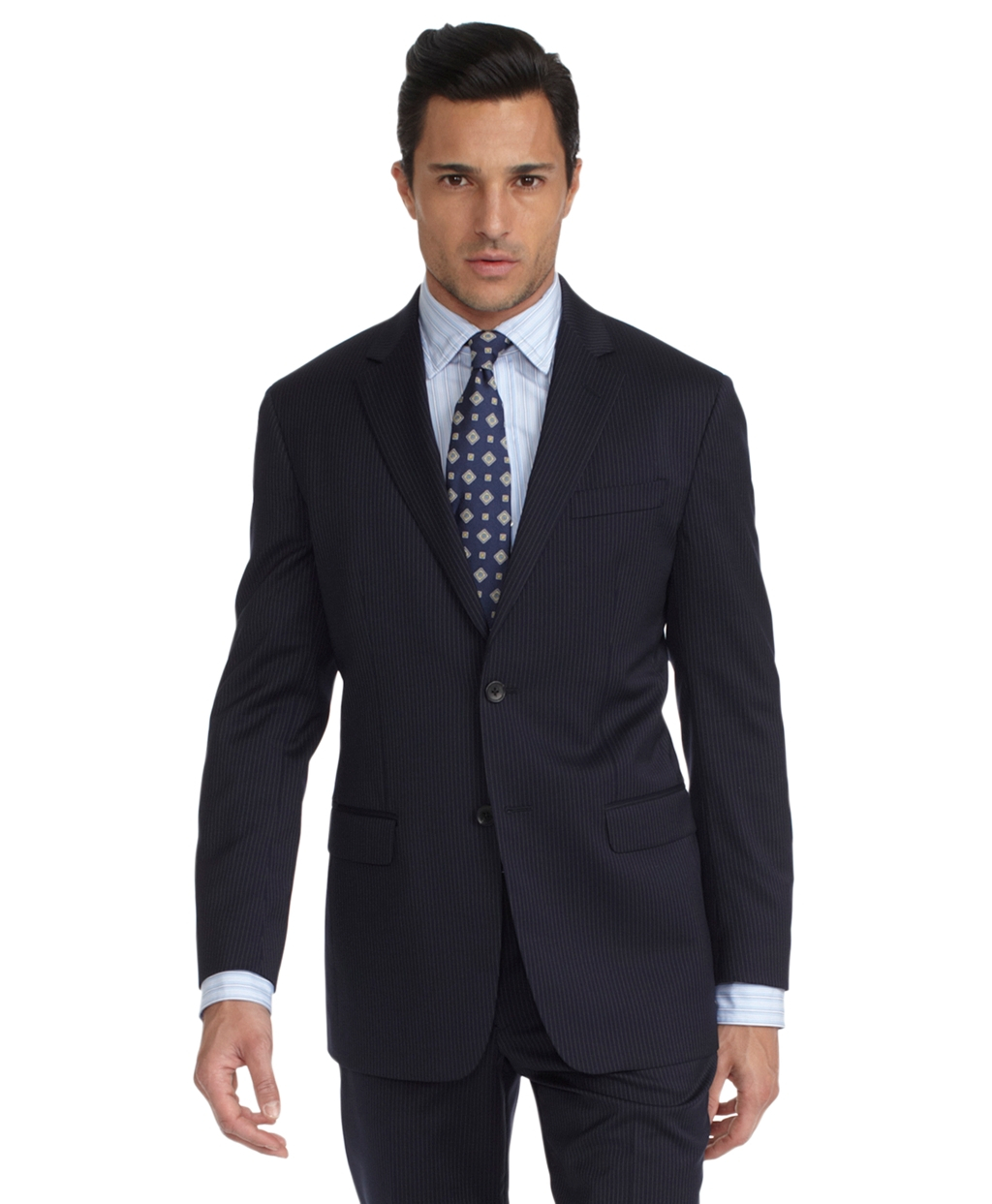 Lyst - Brooks Brothers Milano Fine Stripe 1818 Suit in Blue for Men