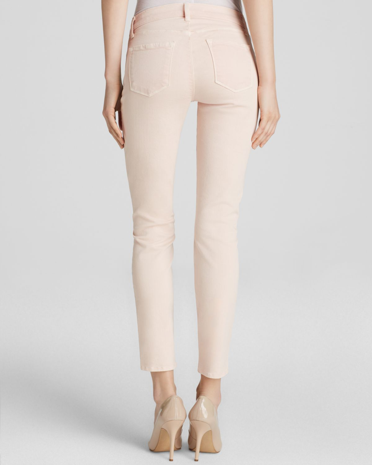 J brand Jeans - Photo Ready Low Rise Ankle Crop In Blush in Pink | Lyst