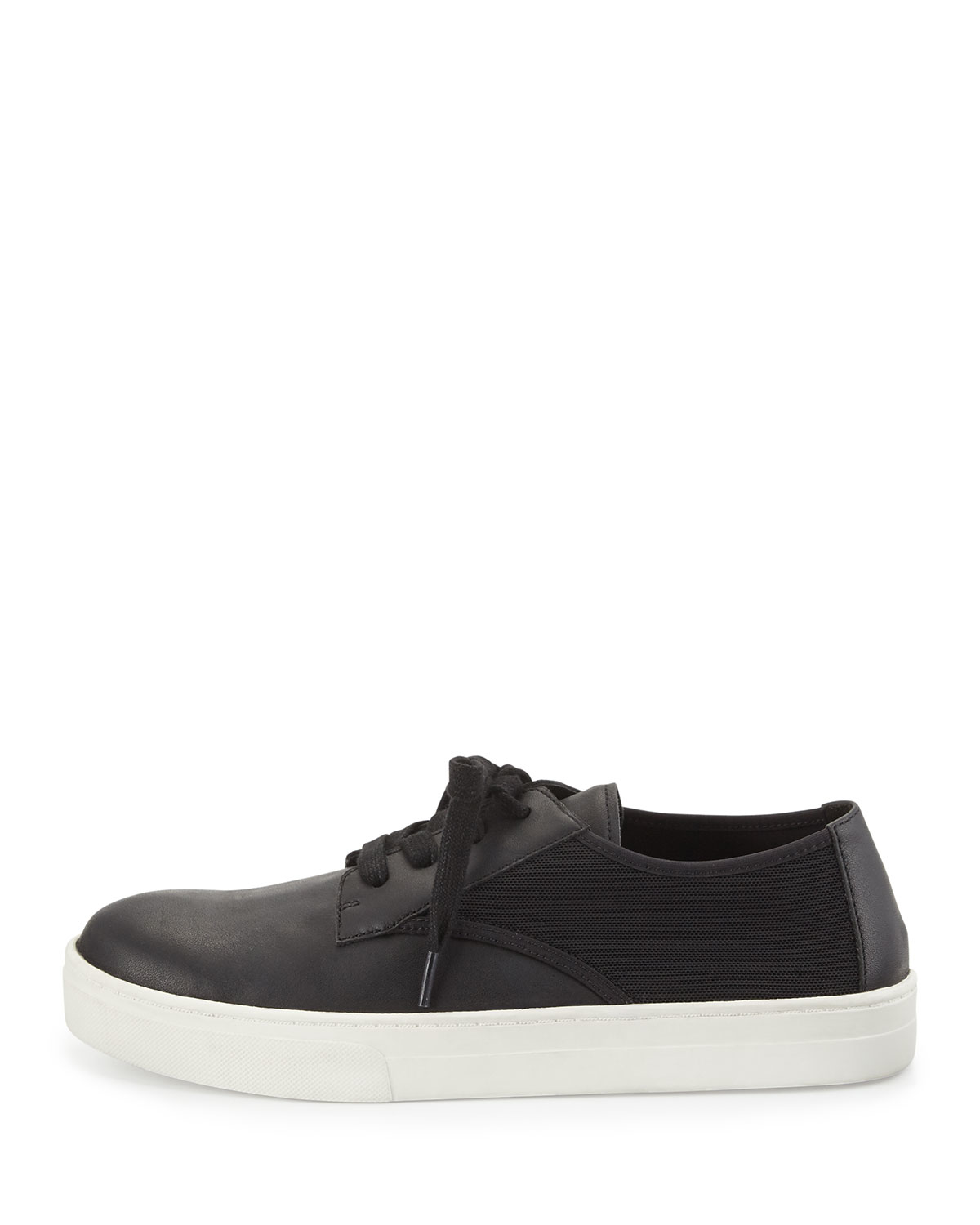 Eileen fisher Koi Leather Low-Top Sneakers in Black | Lyst