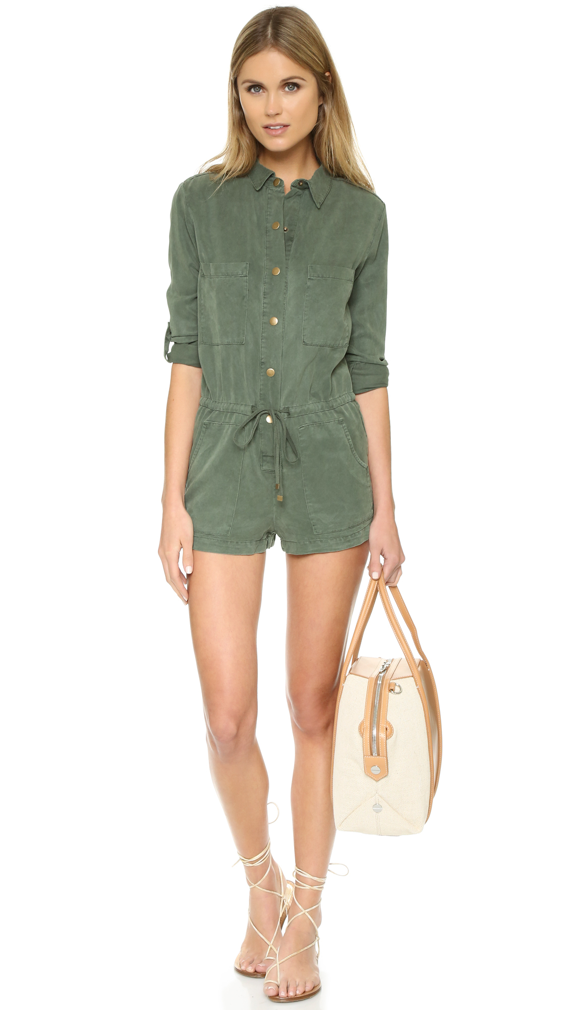 Young Fabulous & Broke Yfb Clothing Luis Romper in Green | Lyst
