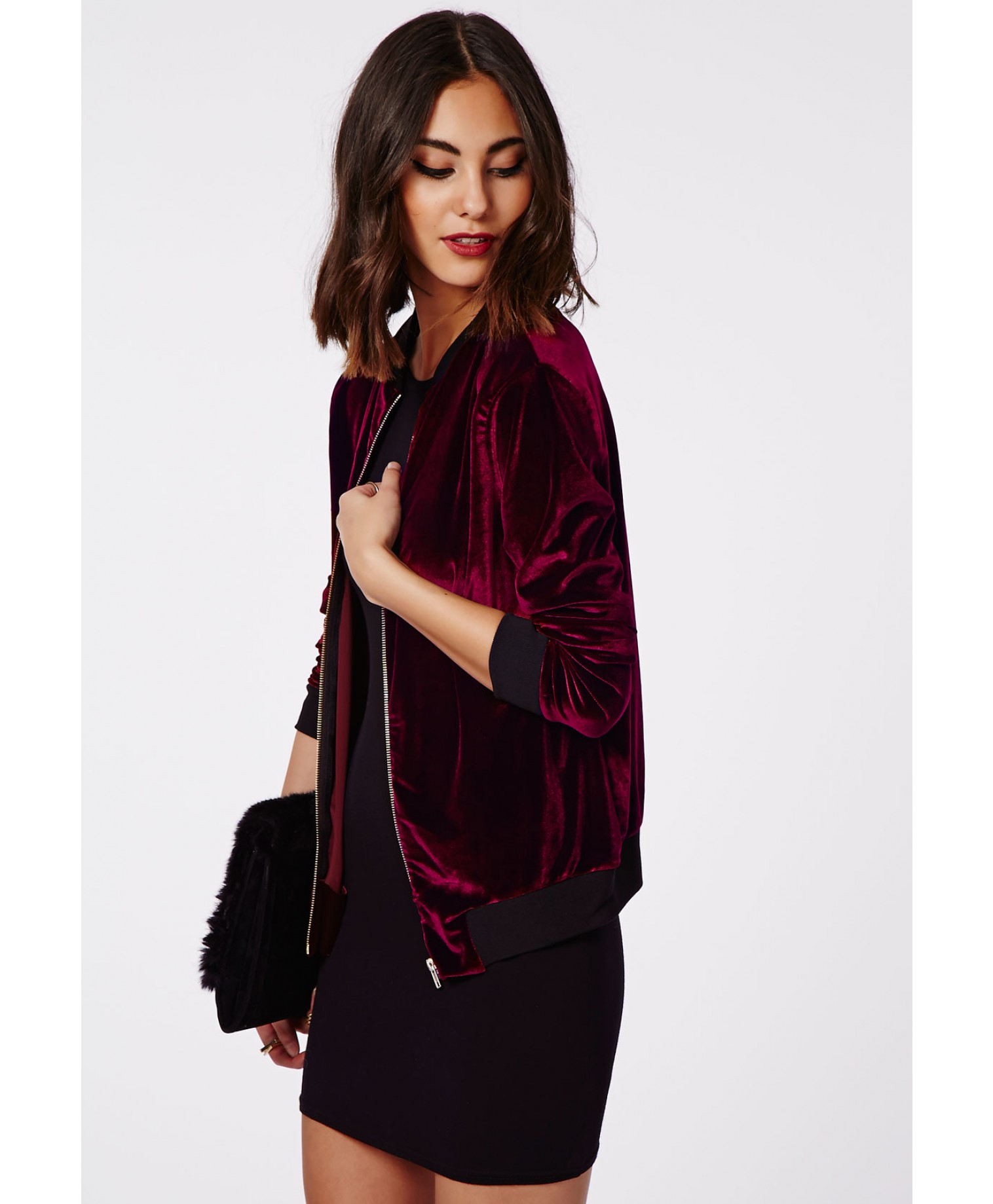 velvet maroon bomber jacket women - jackets in my home