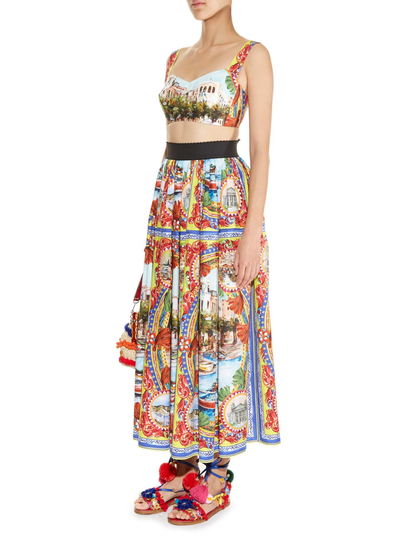 dolce and gabbana skirt and top